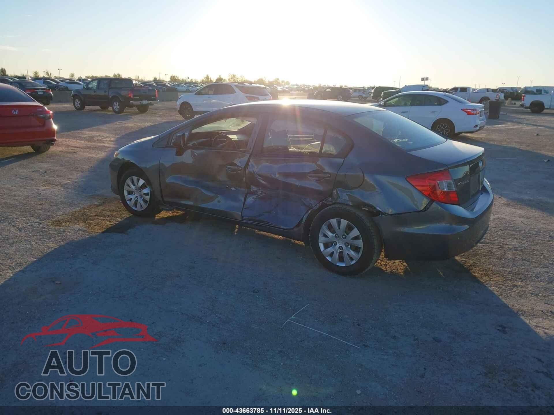HONDA CIVIC 2012 - 19XFB2F56CE065658