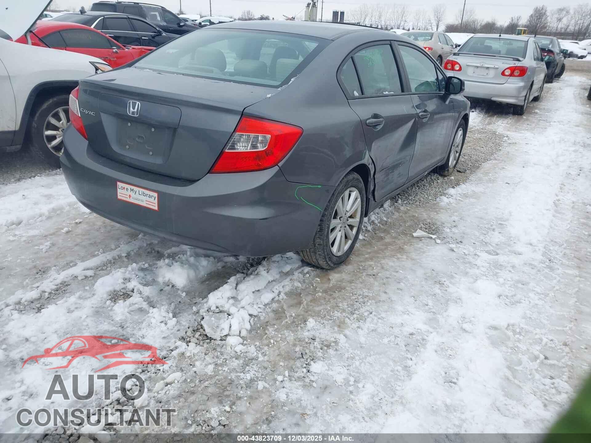 HONDA CIVIC 2012 - 19XFB2F81CE389157