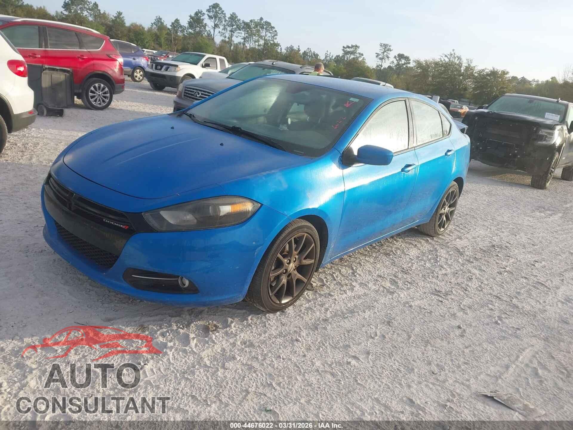DODGE DART 2015 - 1C3CDFBB3FD278237