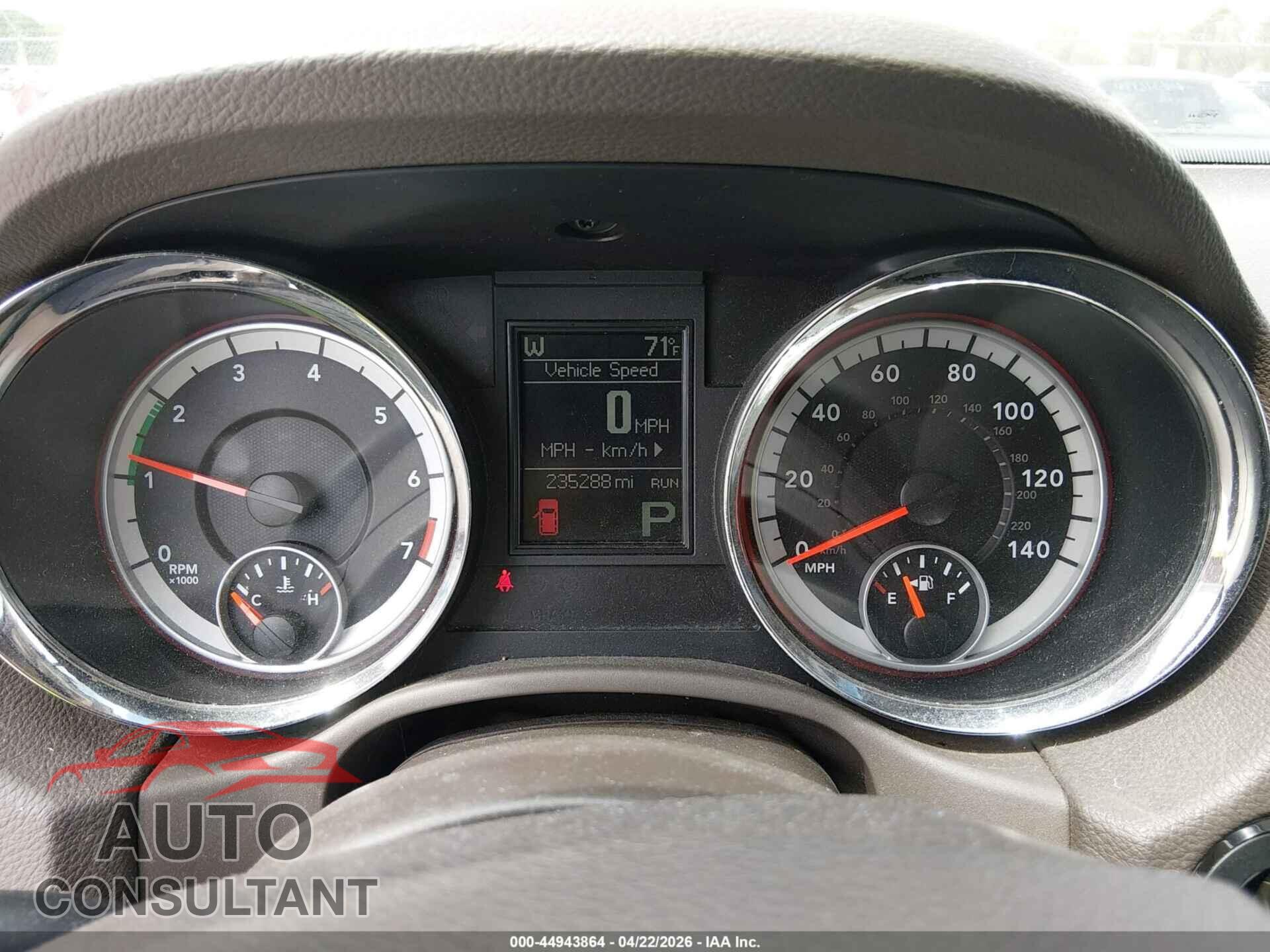 DODGE DURANGO 2012 - 1C4RDHAG5CC173053