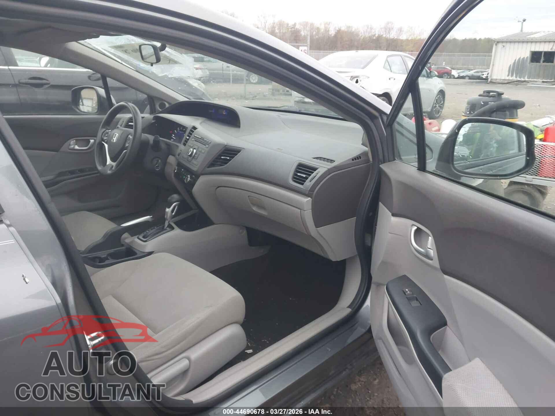 HONDA CIVIC 2012 - 19XFB2F80CE311016