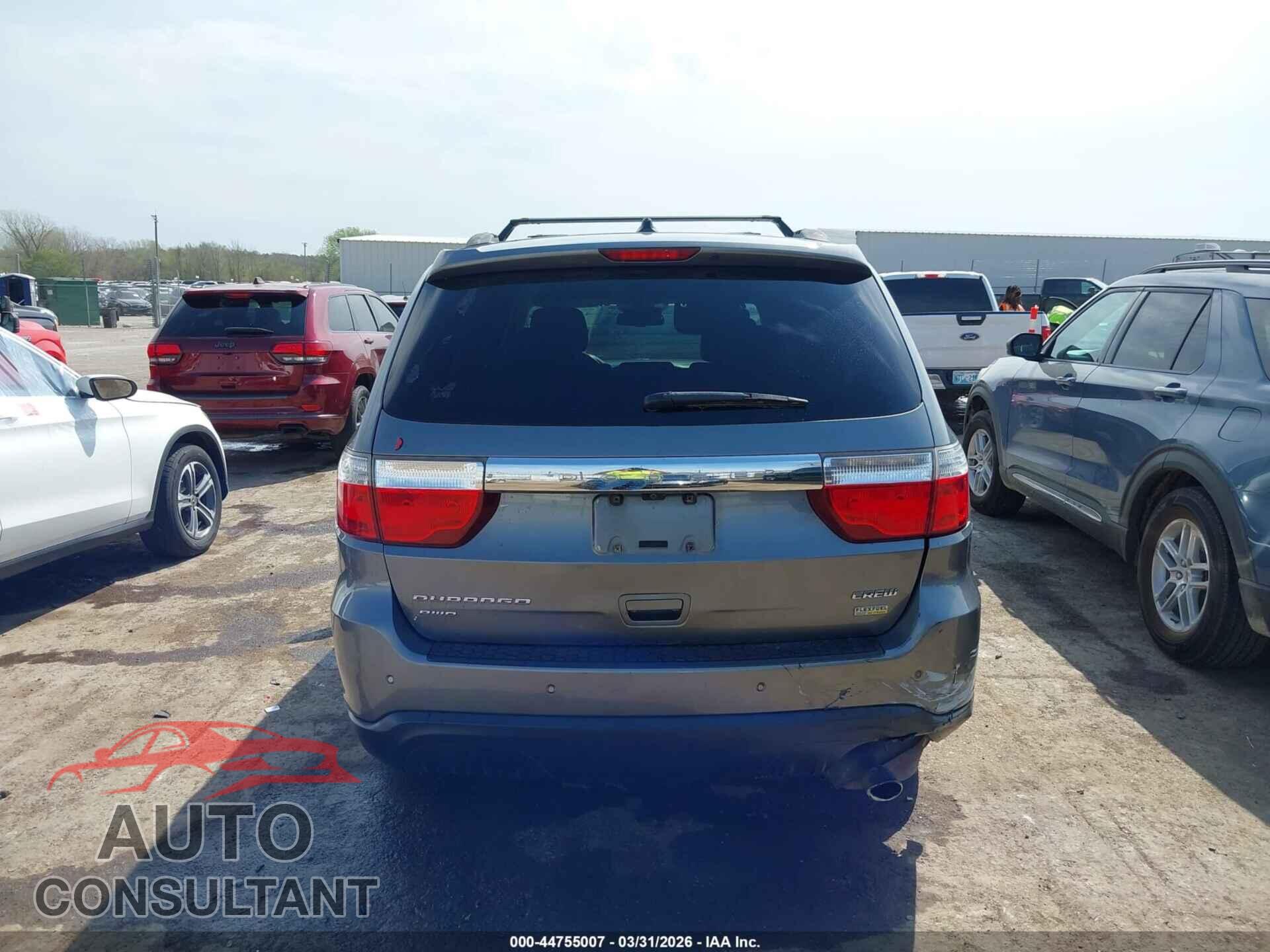 DODGE DURANGO 2012 - 1C4RDJDG3CC144587