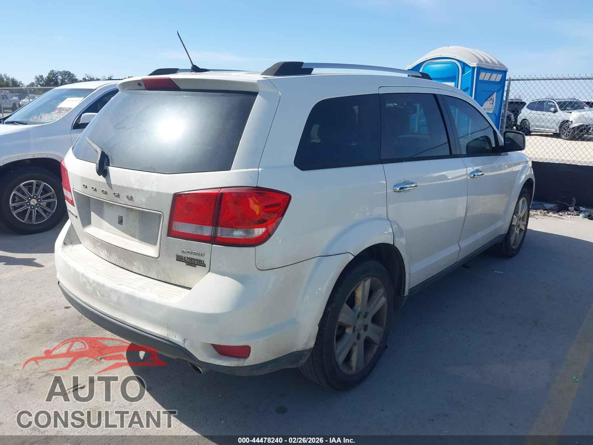 DODGE JOURNEY 2012 - 3C4PDCDG1CT170113