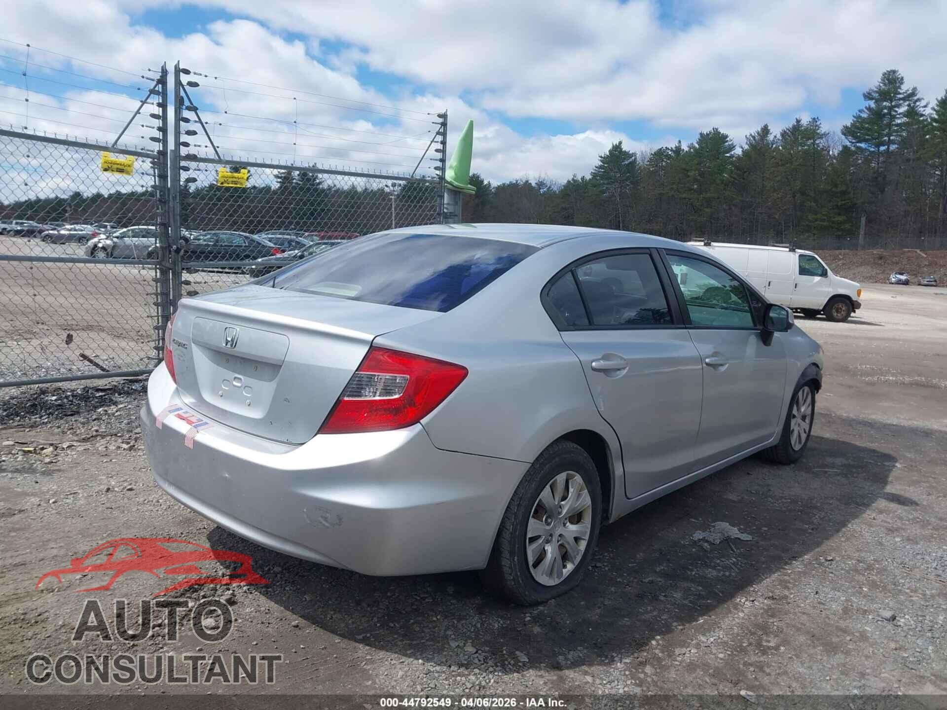 HONDA CIVIC 2012 - 2HGFB2F54CH602677