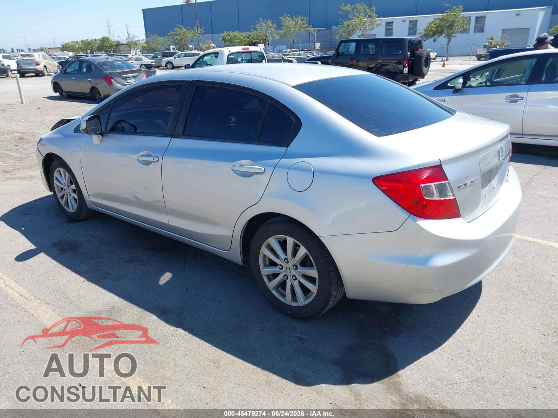 HONDA CIVIC 2012 - 19XFB2F98CE312083