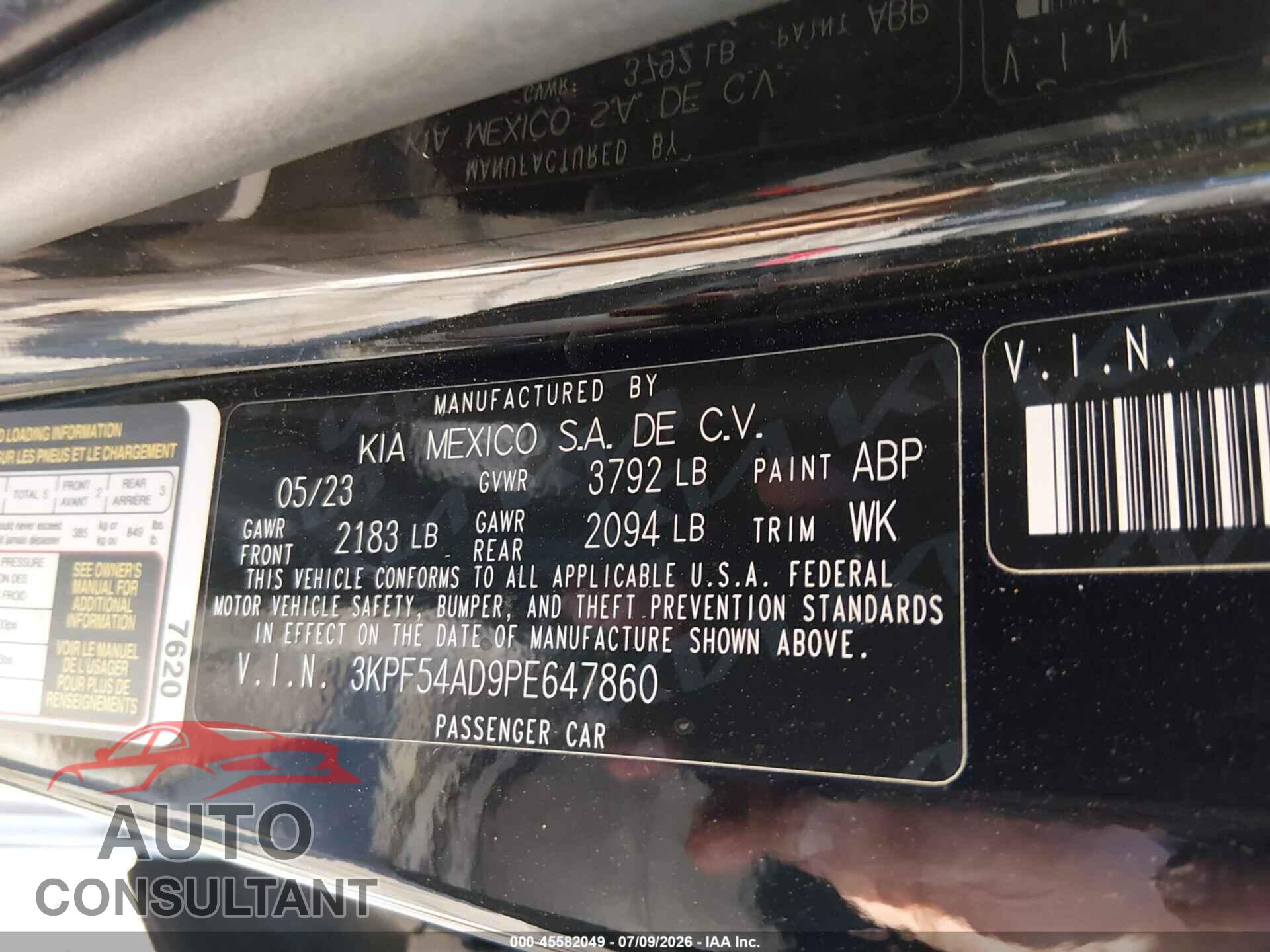 NISSAN MAXIMA 2013 - 1N4AA5AP0DC810927