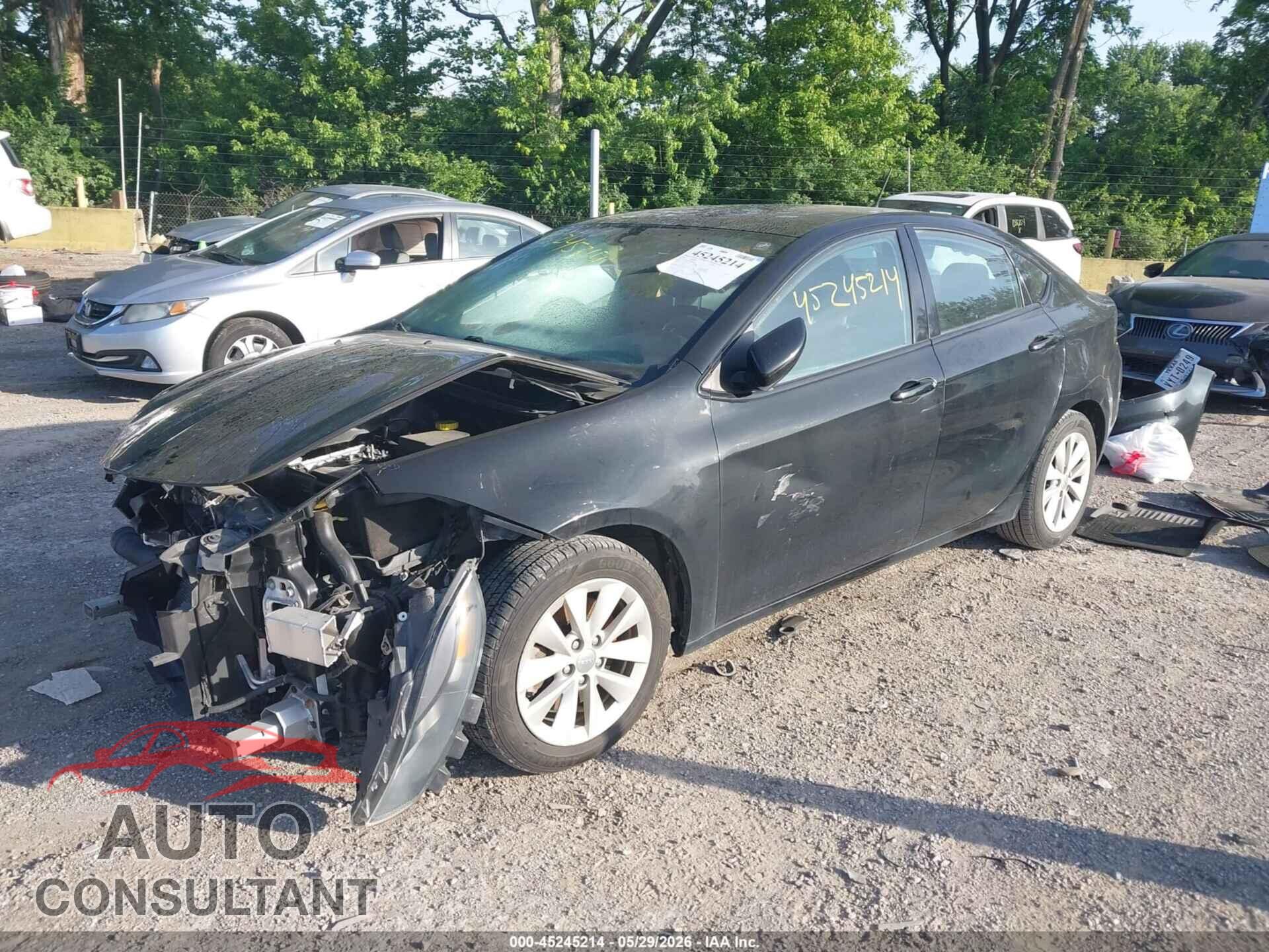 DODGE DART 2014 - 1C3CDFBB3ED677485