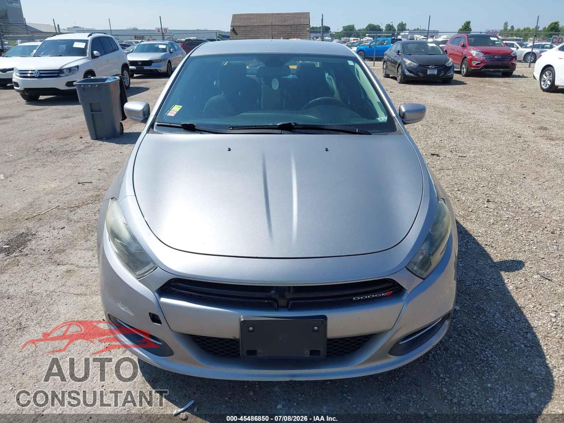 DODGE DART 2015 - 1C3CDFBB2FD344339