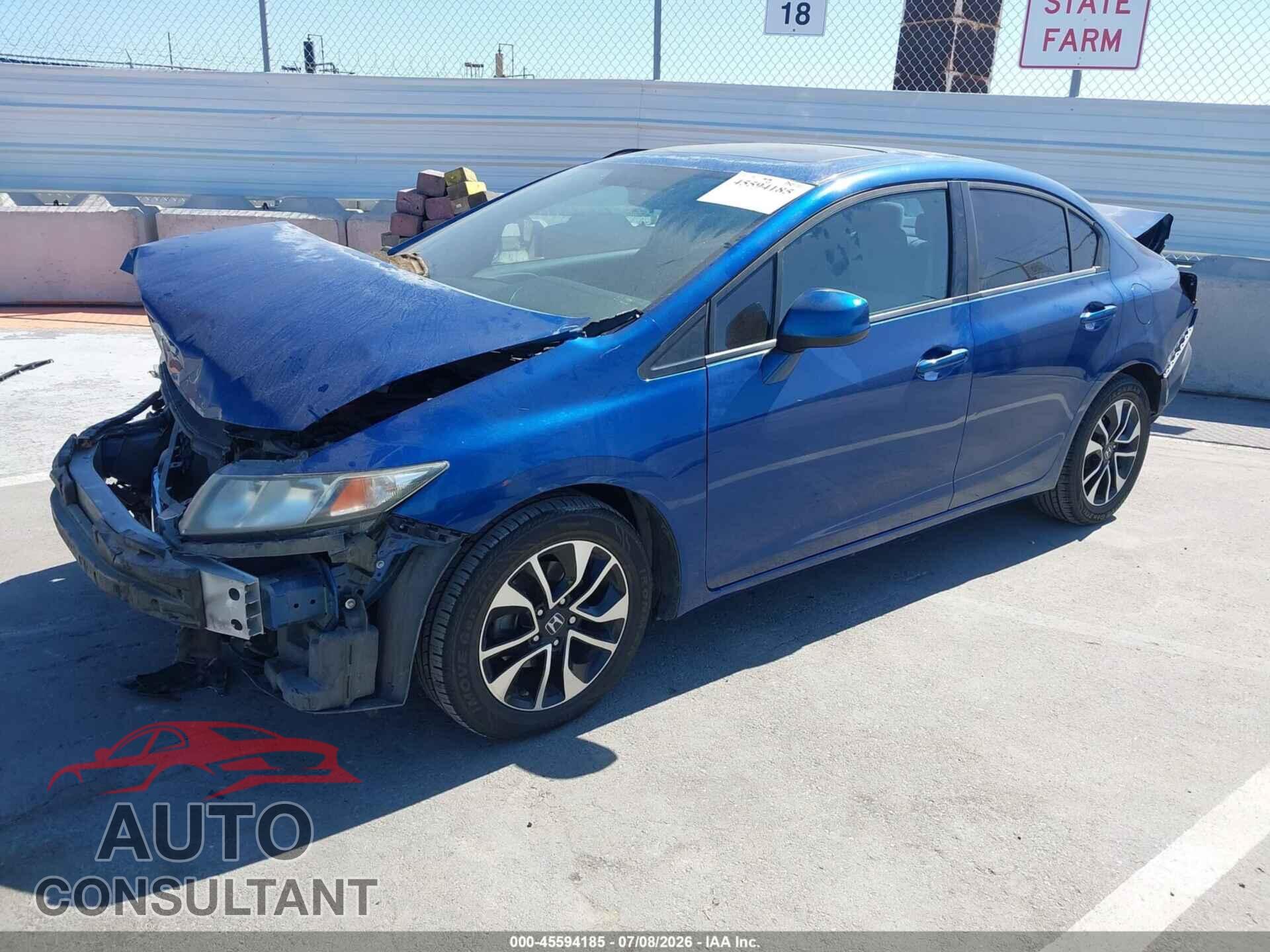 HONDA CIVIC 2013 - 19XFB2F81DE240135