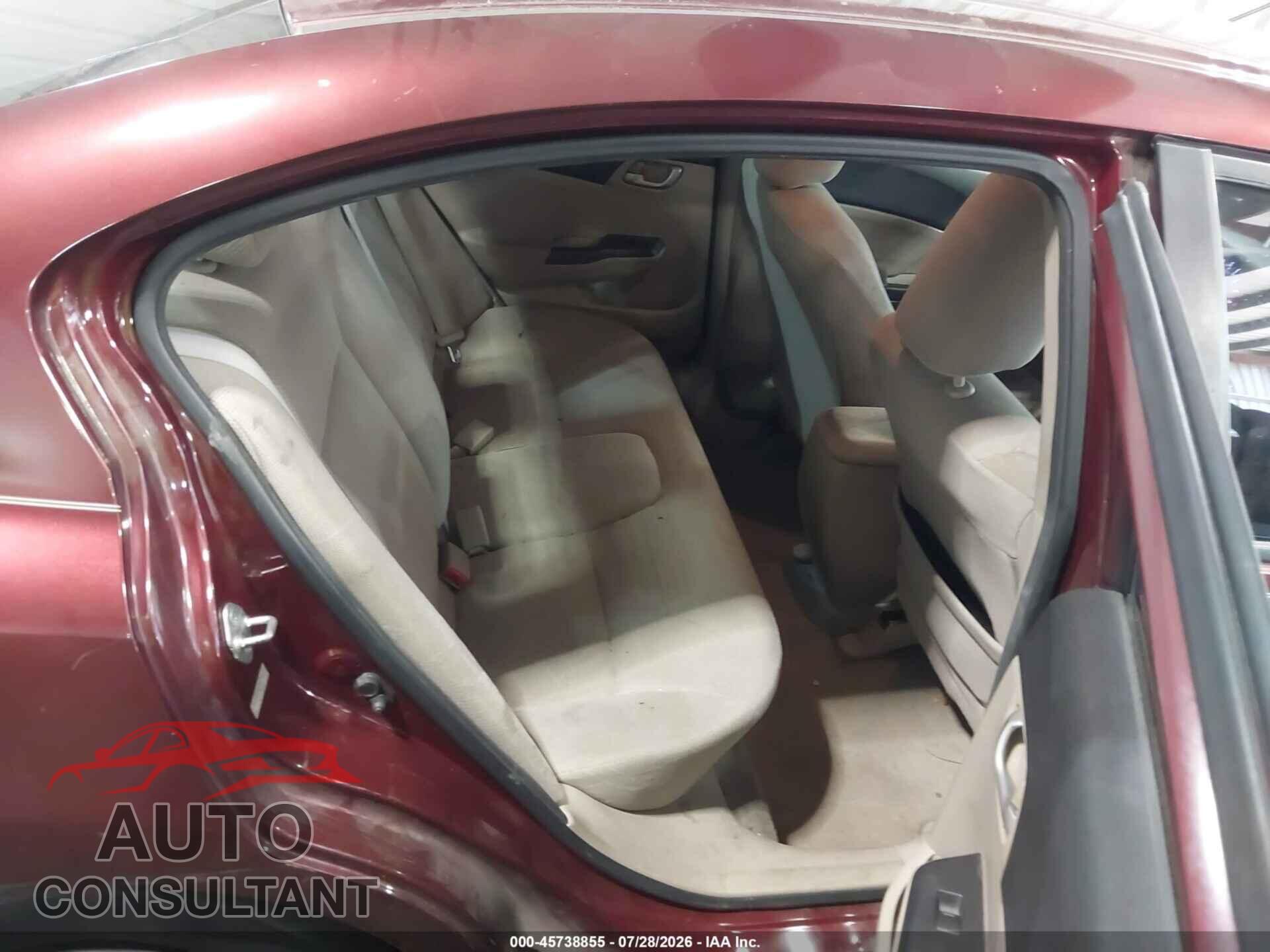 HONDA CIVIC 2012 - 2HGFB2F5XCH537351