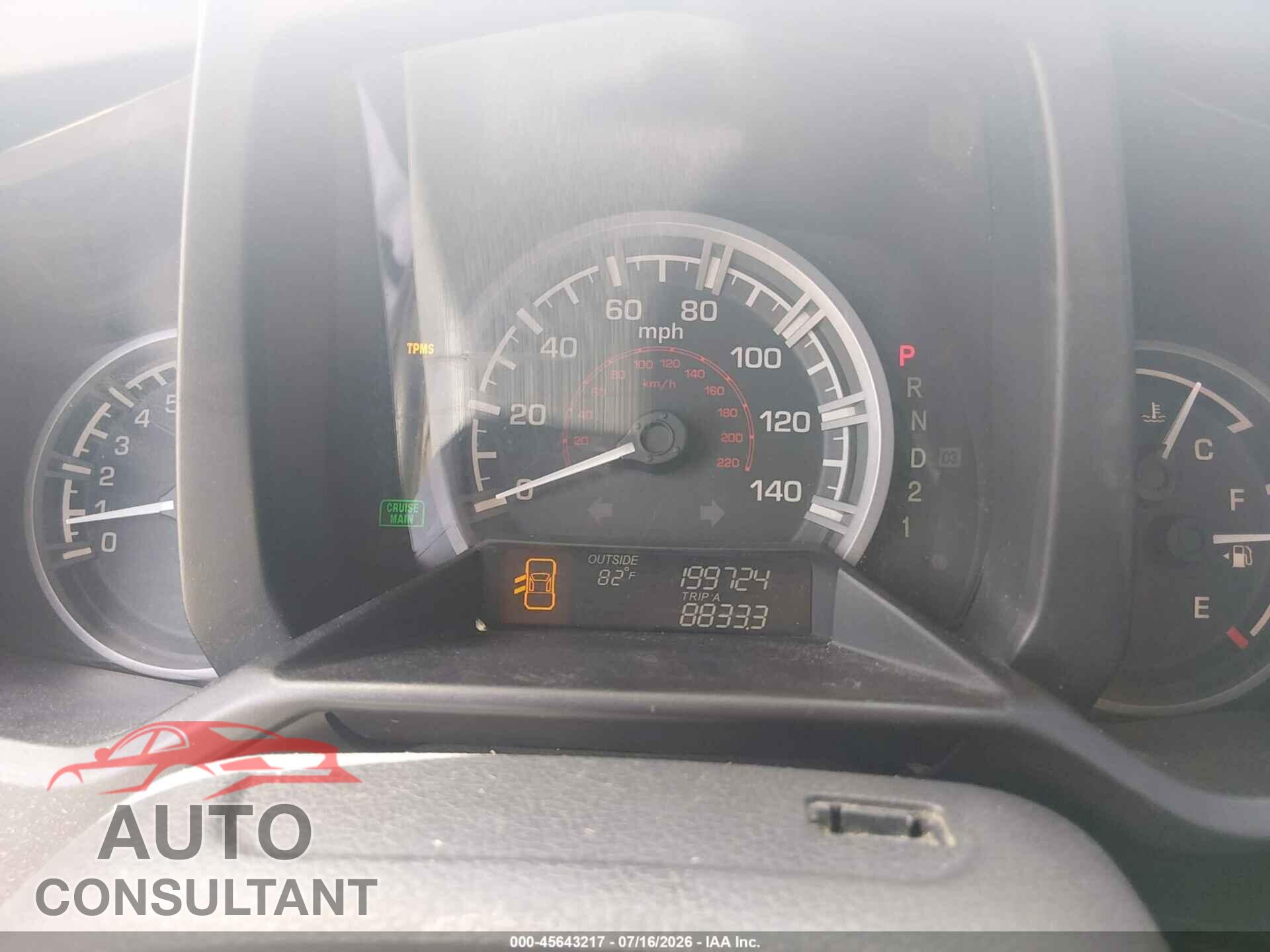 HONDA RIDGELINE 2012 - 5FPYK1F51CB457970