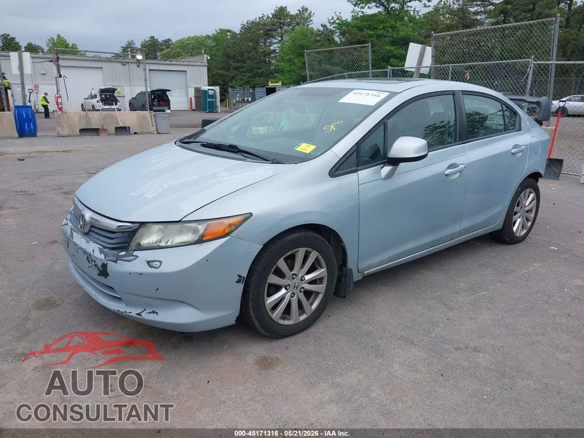 HONDA CIVIC 2012 - 19XFB2F93CE019224