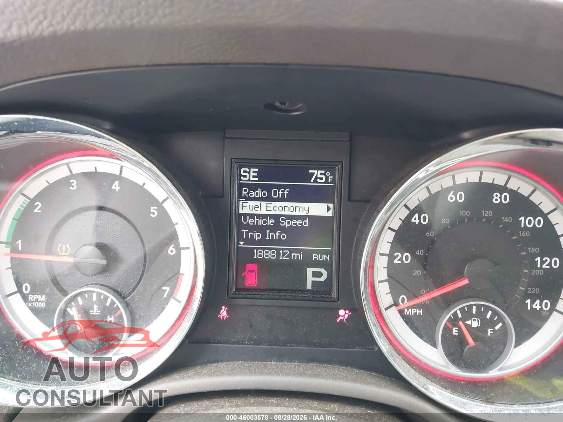 DODGE DURANGO 2012 - 1C4RDHAG1CC308481