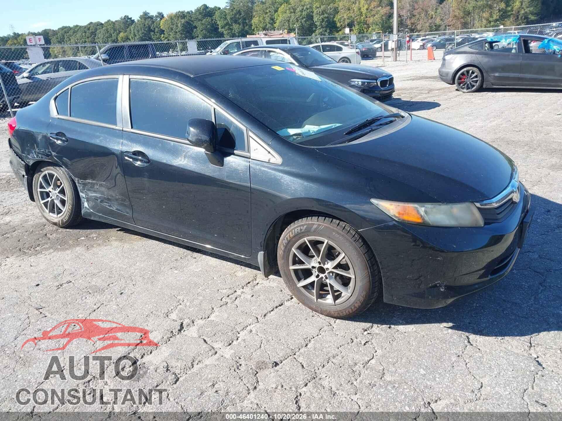 HONDA CIVIC 2012 - 19XFB2F51CE104723