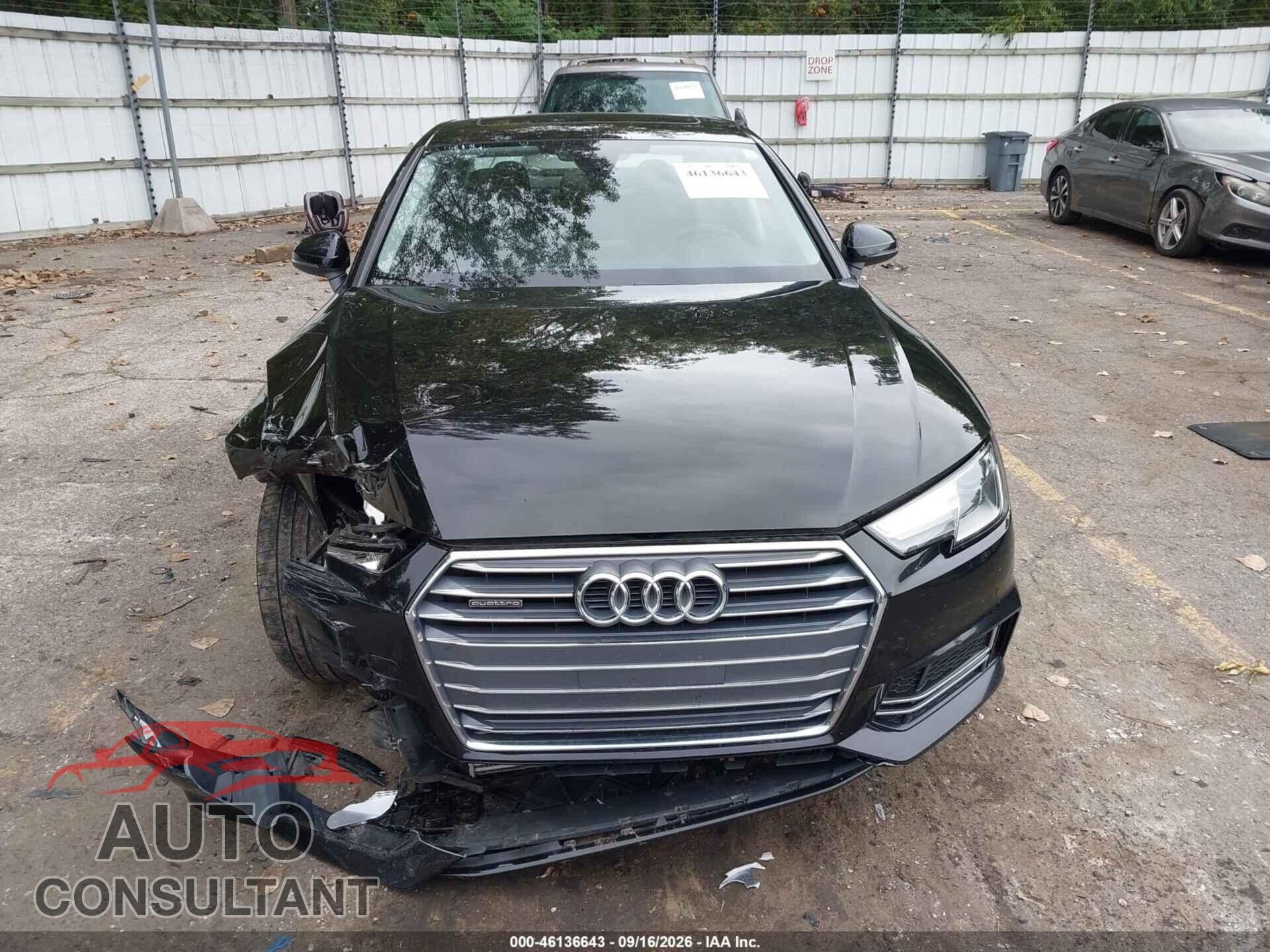 AUDI A4 2017 - WAUDNAF40HN056521