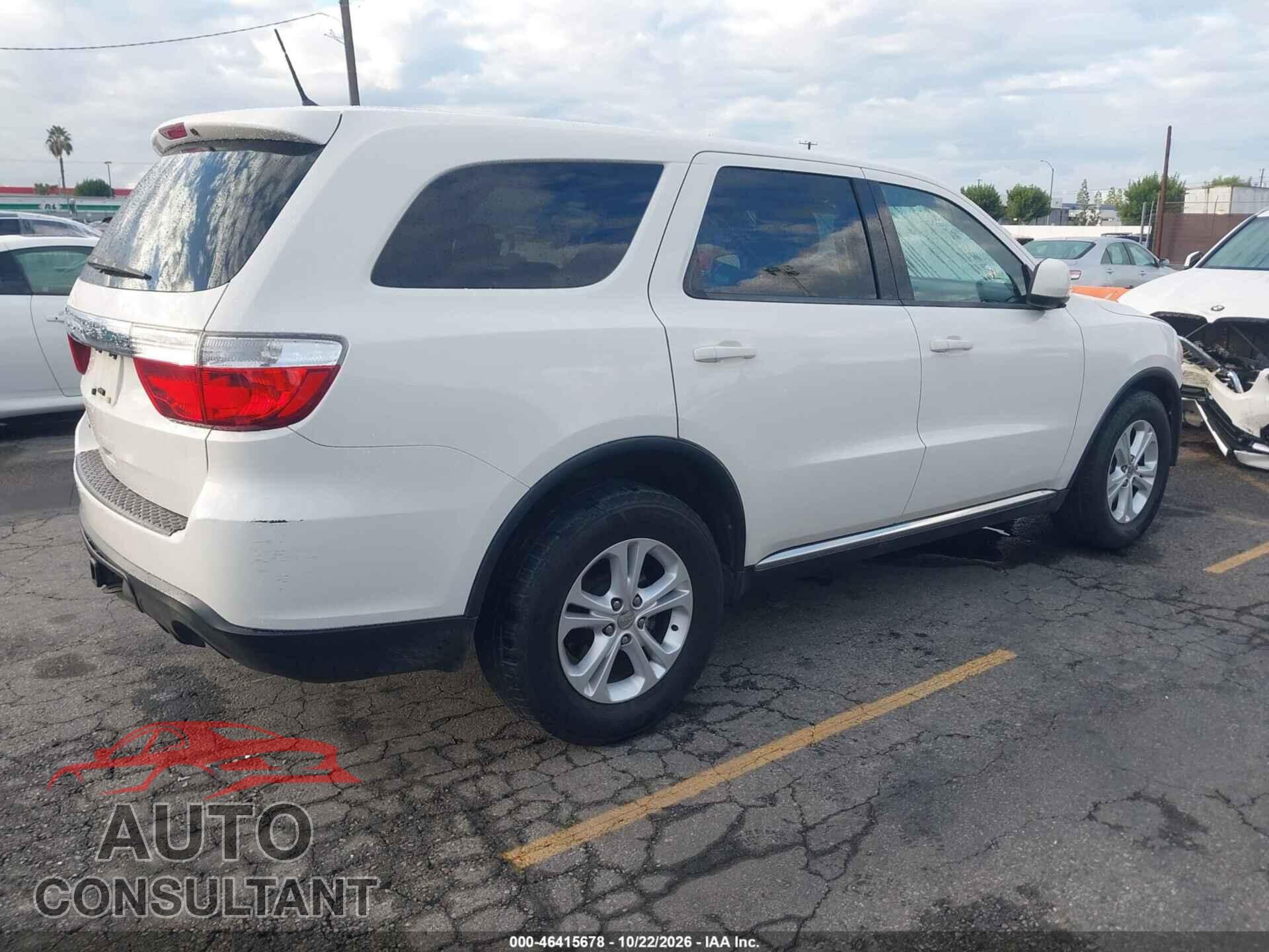 DODGE DURANGO 2012 - 1C4RDHAG6CC271203
