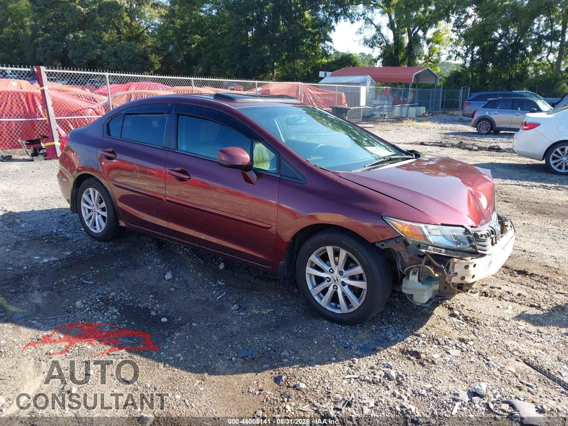HONDA CIVIC 2012 - 19XFB2F90CE076030