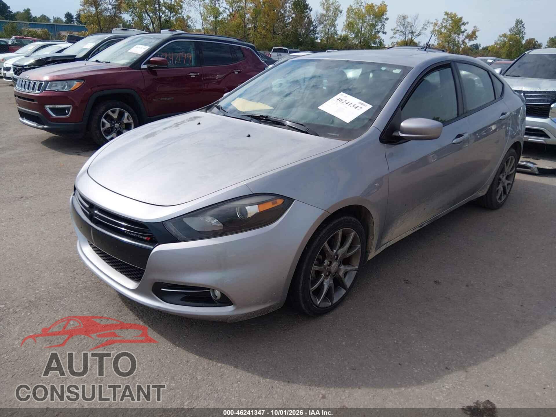 DODGE DART 2014 - 1C3CDFBB6ED909853