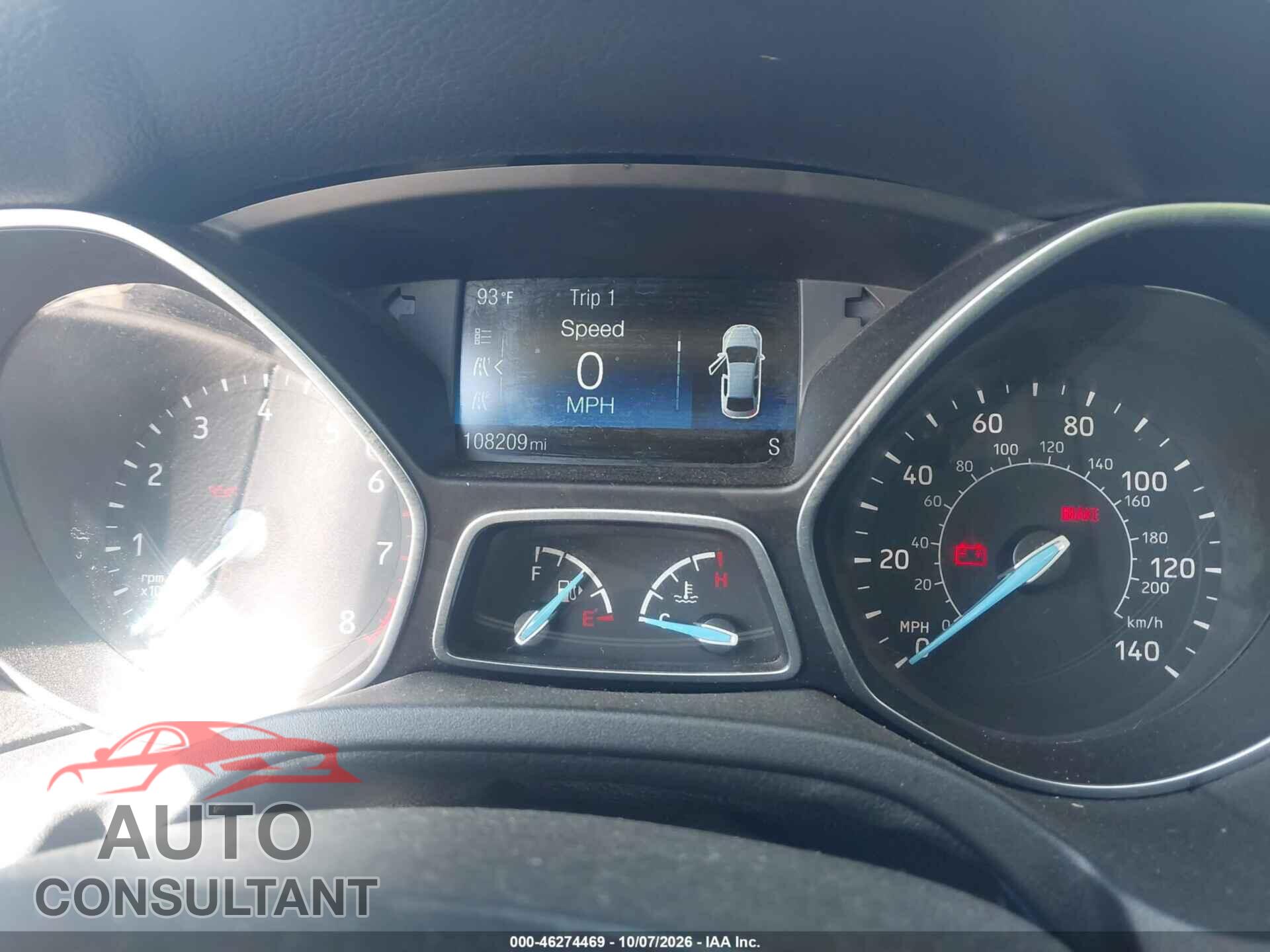 FORD FOCUS 2015 - 1FADP3FE9FL348734