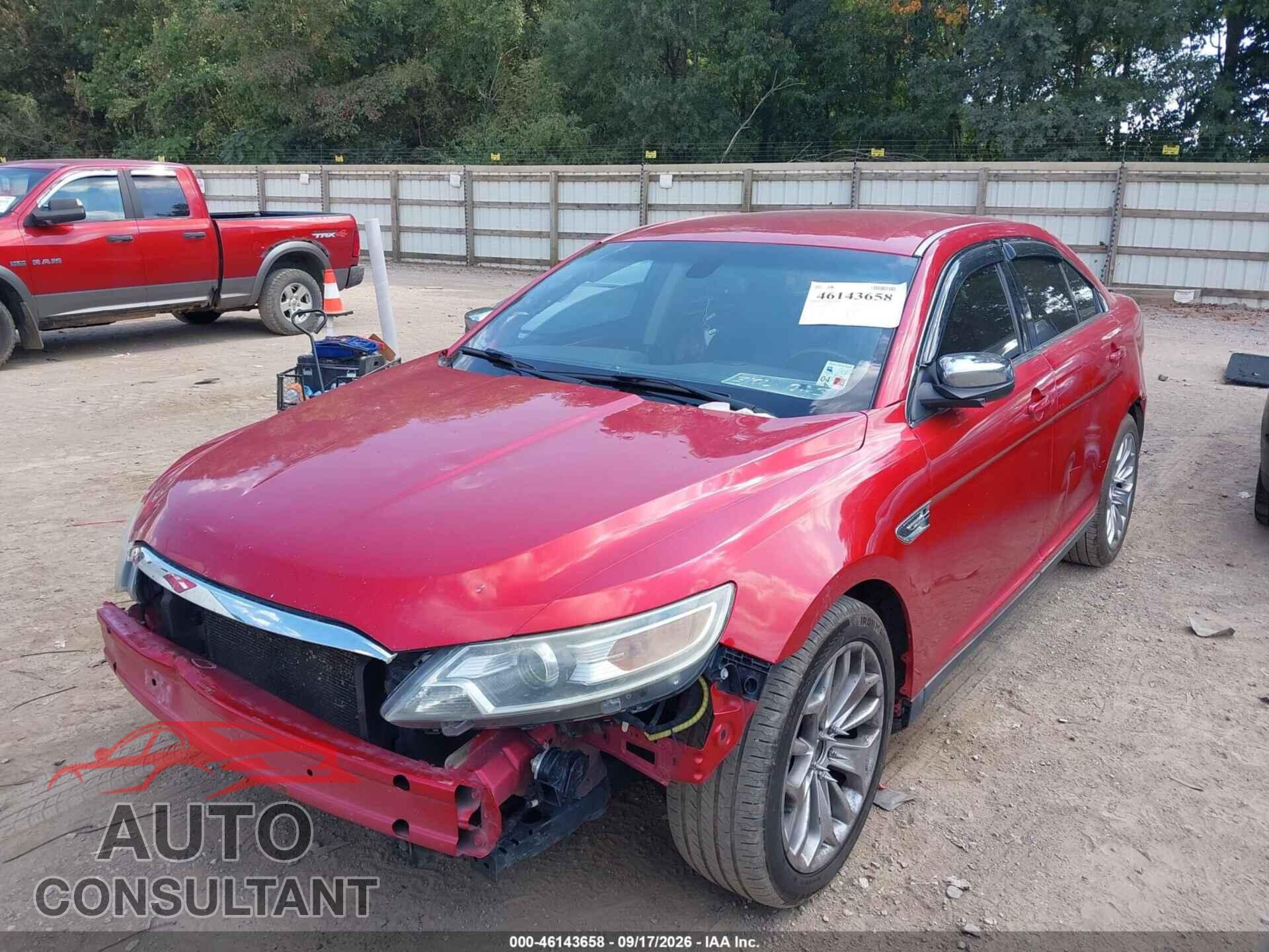 FORD TAURUS 2012 - 1FAHP2FW6CG104922