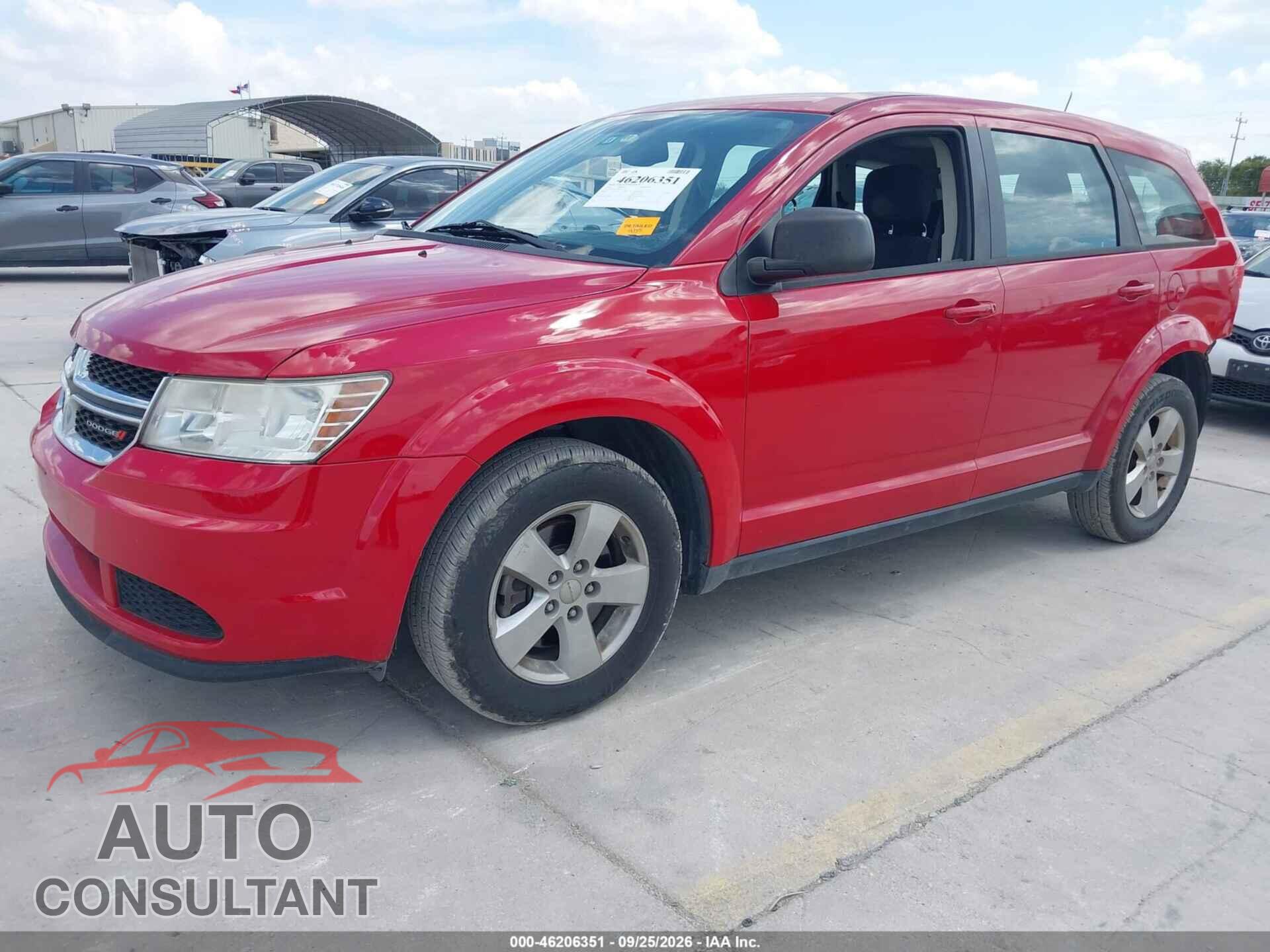 DODGE JOURNEY 2013 - 3C4PDCABXDT537116