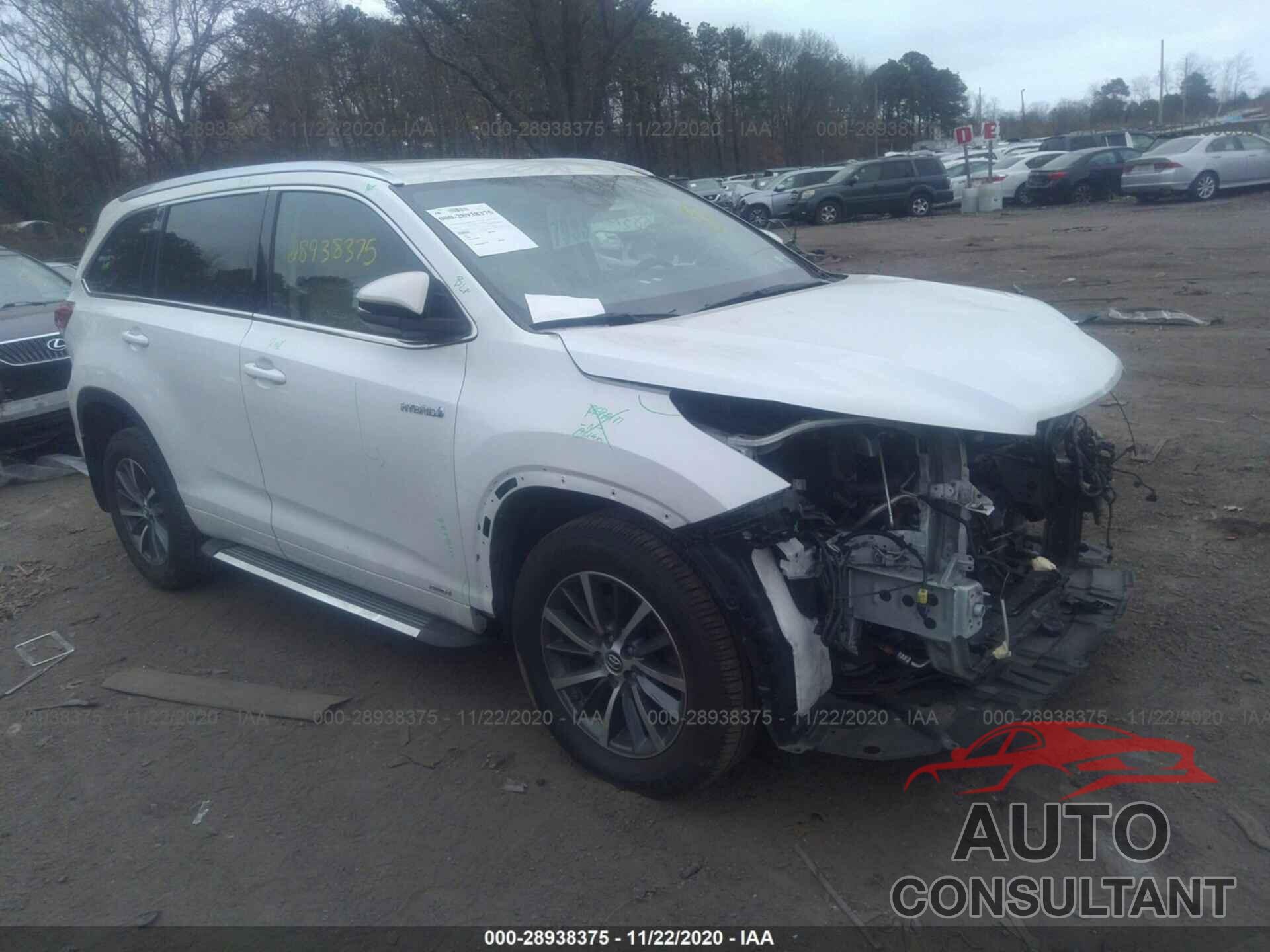 TOYOTA HIGHLANDER 2018 - 5TDJGRFH3JS040847