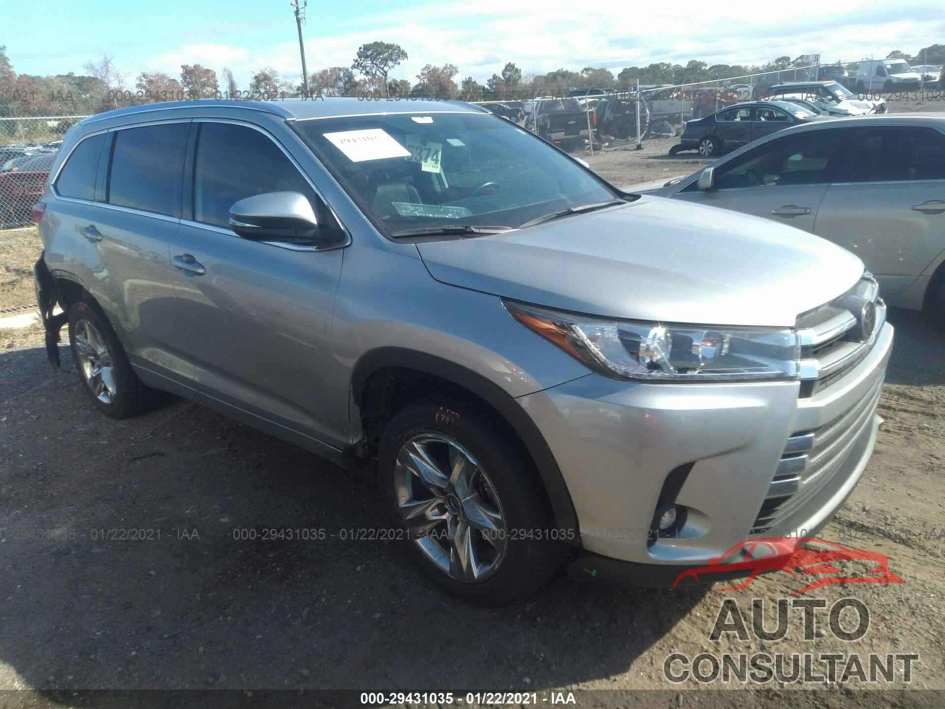 TOYOTA HIGHLANDER 2019 - 5TDYZRFH2KS314324