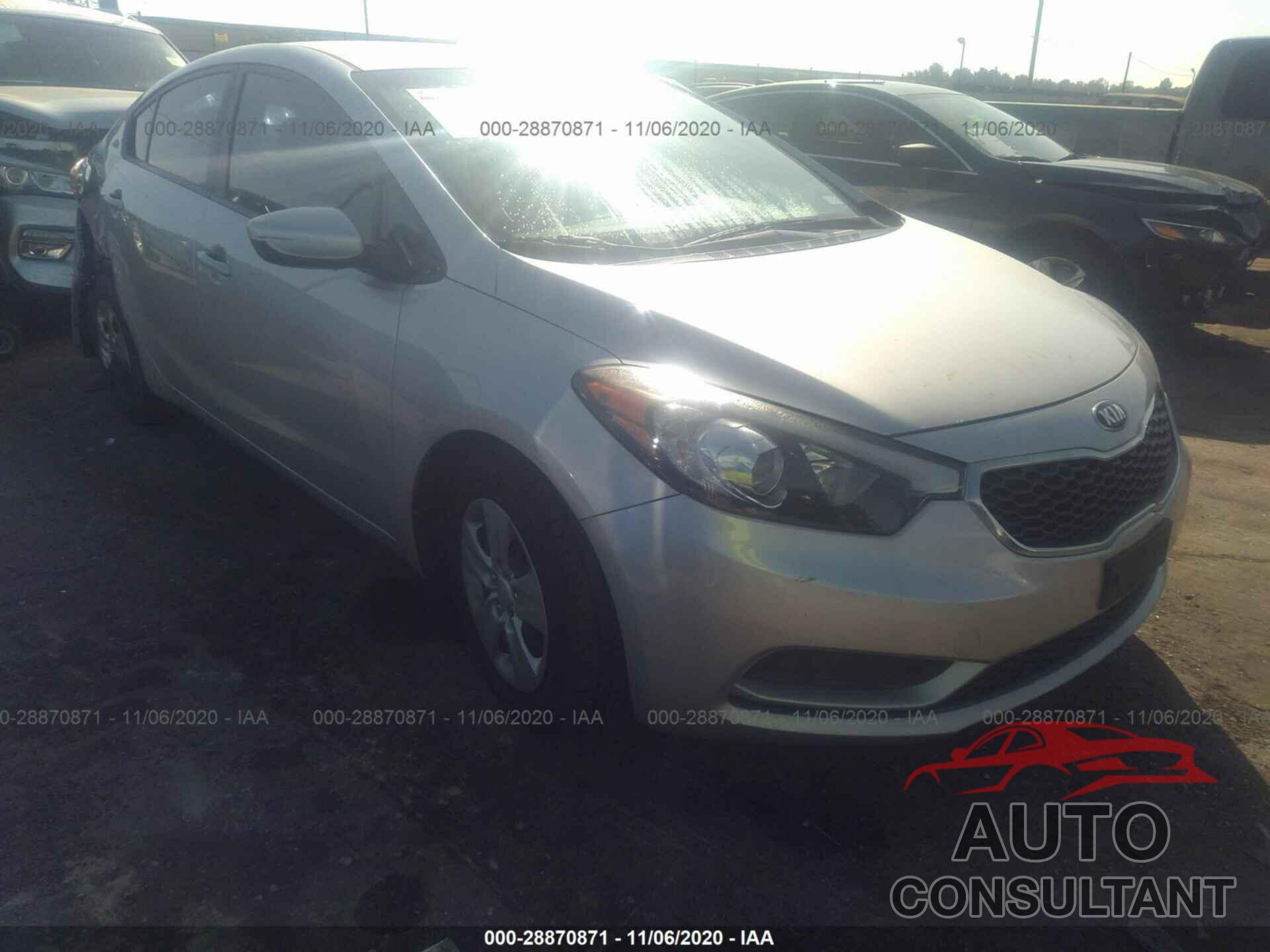 KIA FORTE 2016 - KNAFK4A61G5485581