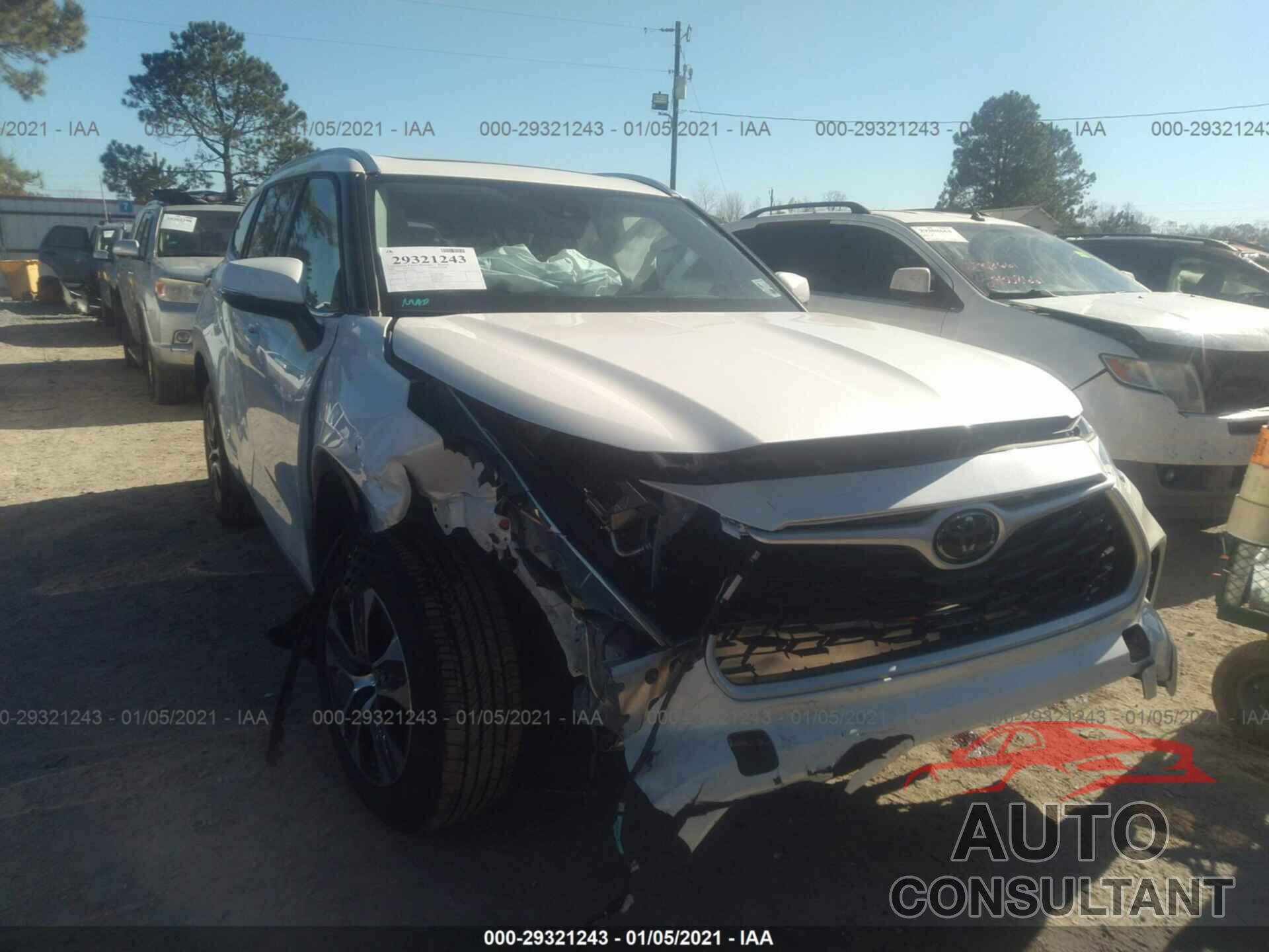 TOYOTA HIGHLANDER 2020 - 5TDGZRAH9LS502858