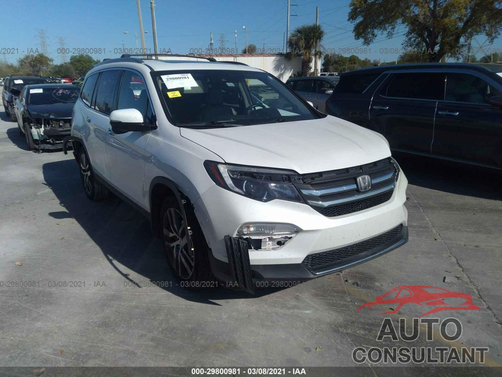 HONDA PILOT 2016 - 5FNYF5H98GB013947