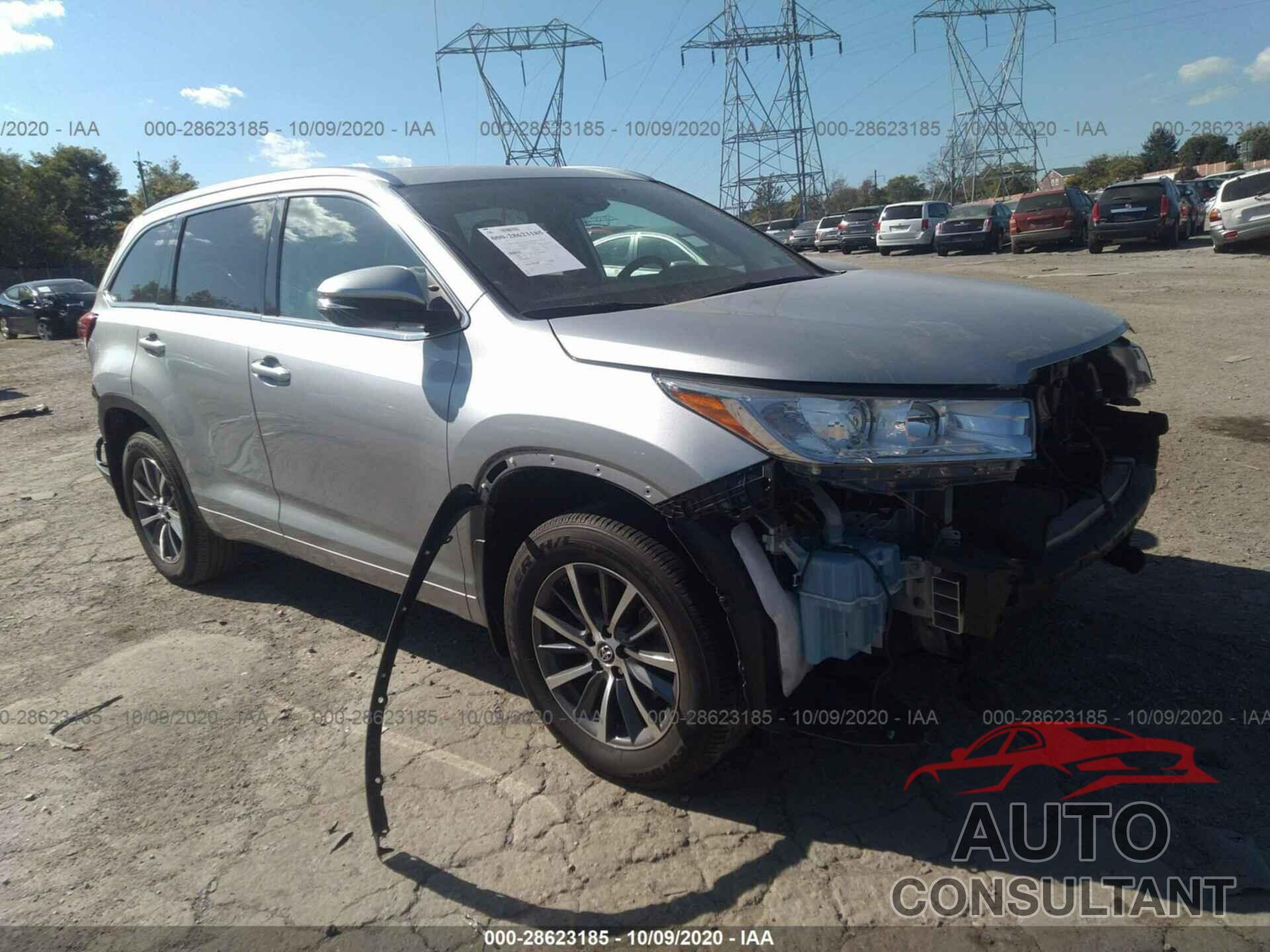 TOYOTA HIGHLANDER 2018 - 5TDJZRFH1JS806603