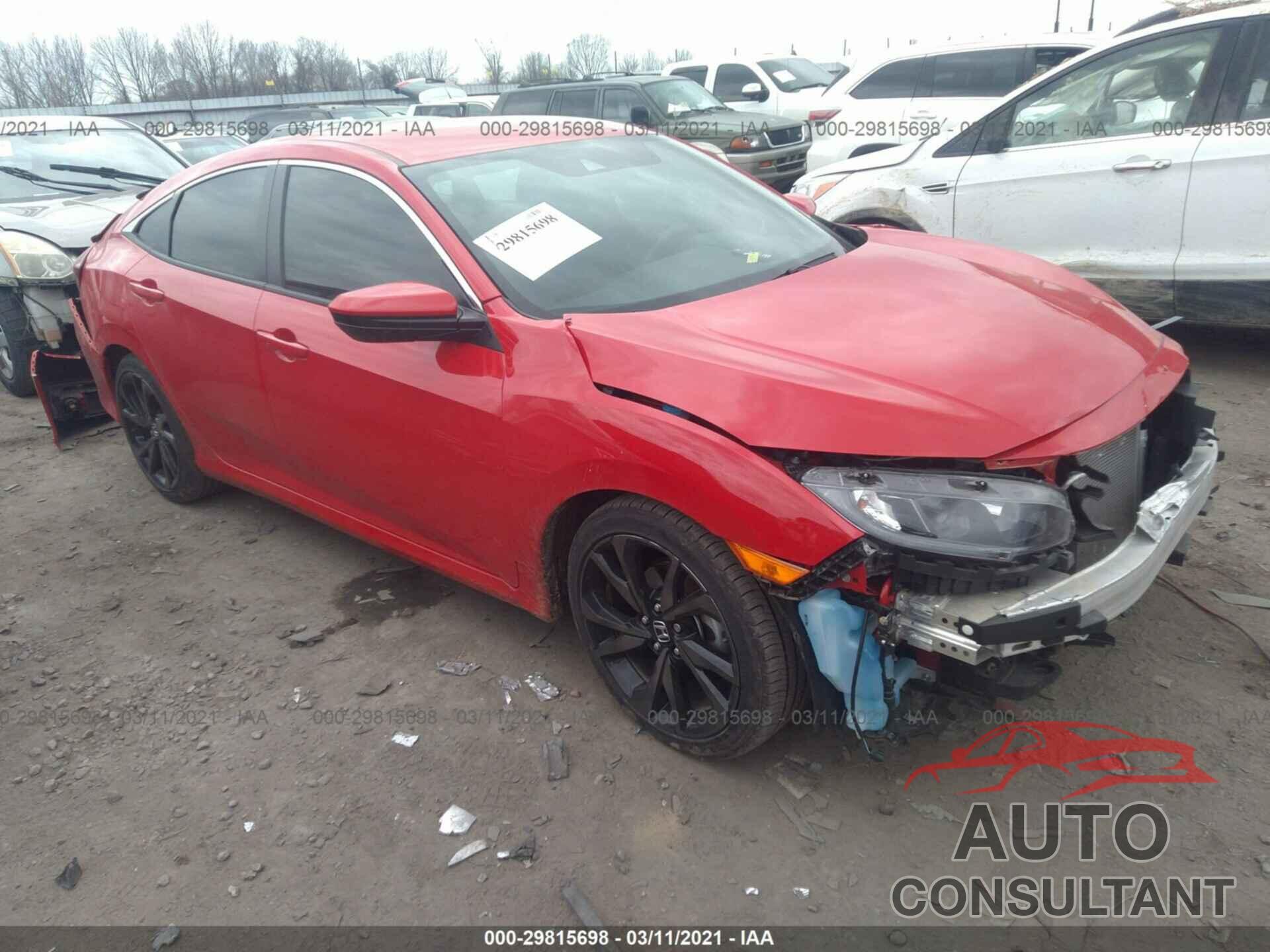 HONDA CIVIC SEDAN 2019 - 2HGFC2F86KH509052