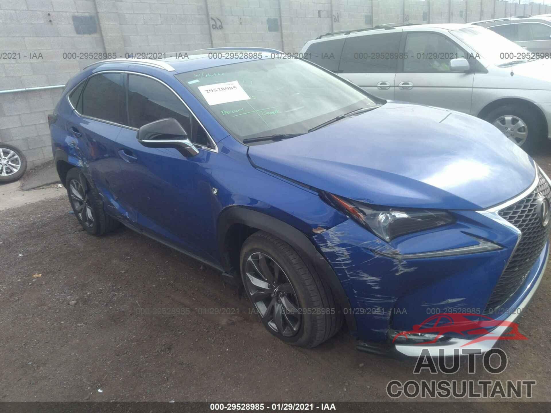 LEXUS NX 200T 2016 - JTJYARBZ9G2027094