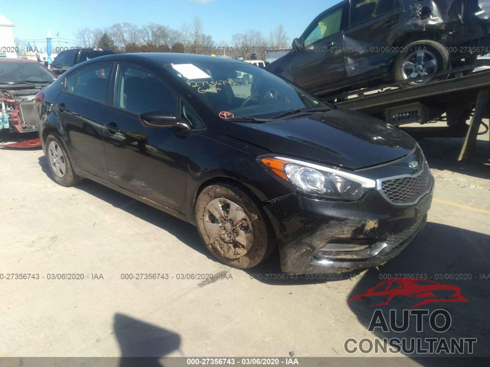 KIA FORTE 2016 - KNAFK4A68G5616957