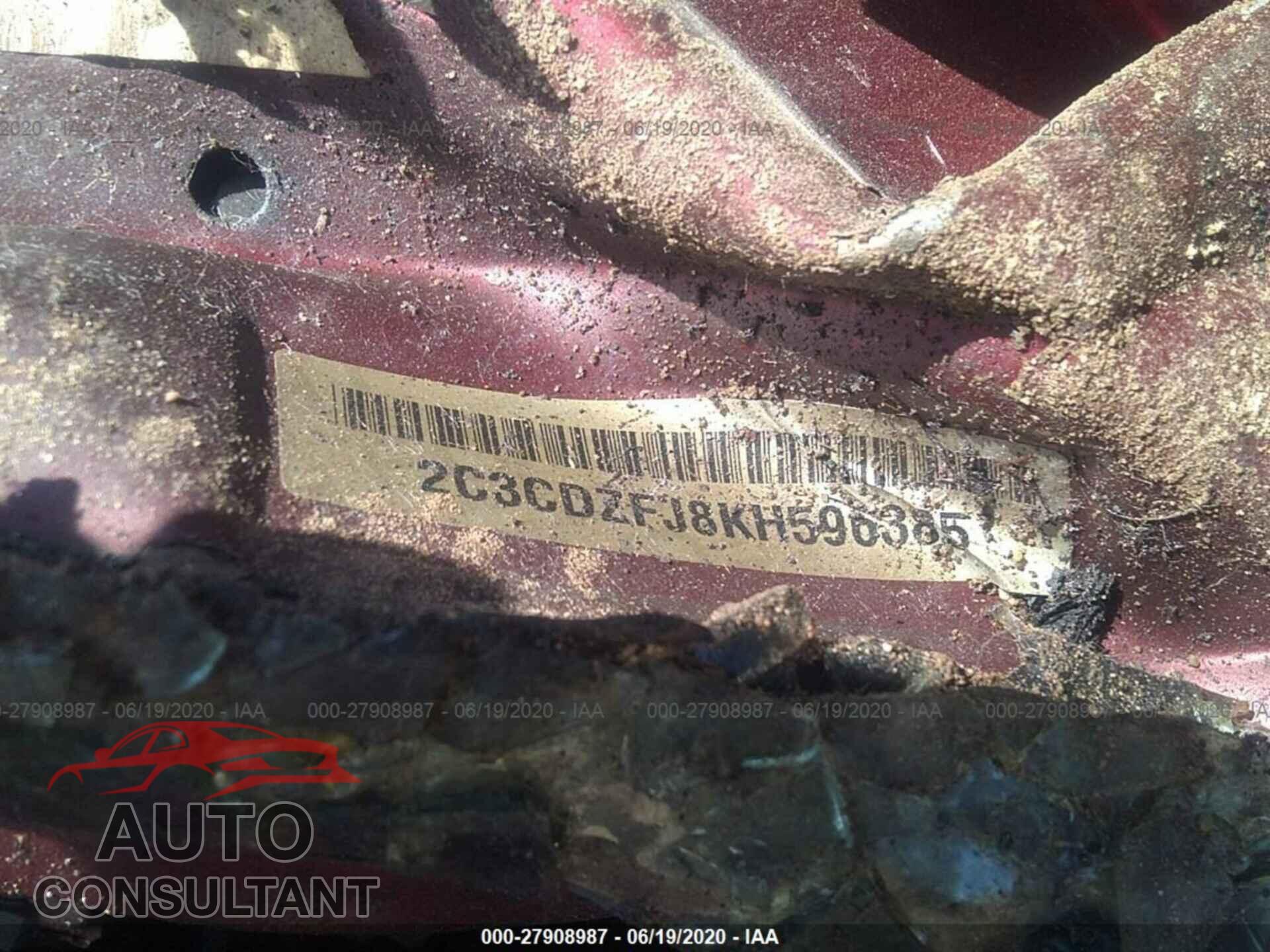 DODGE CHALLENGER 2019 - 2C3CDZFJ8KH596385