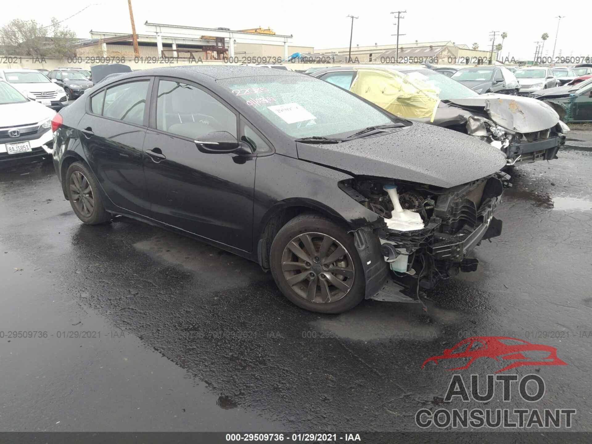 KIA FORTE 2016 - KNAFX4A62G5449044