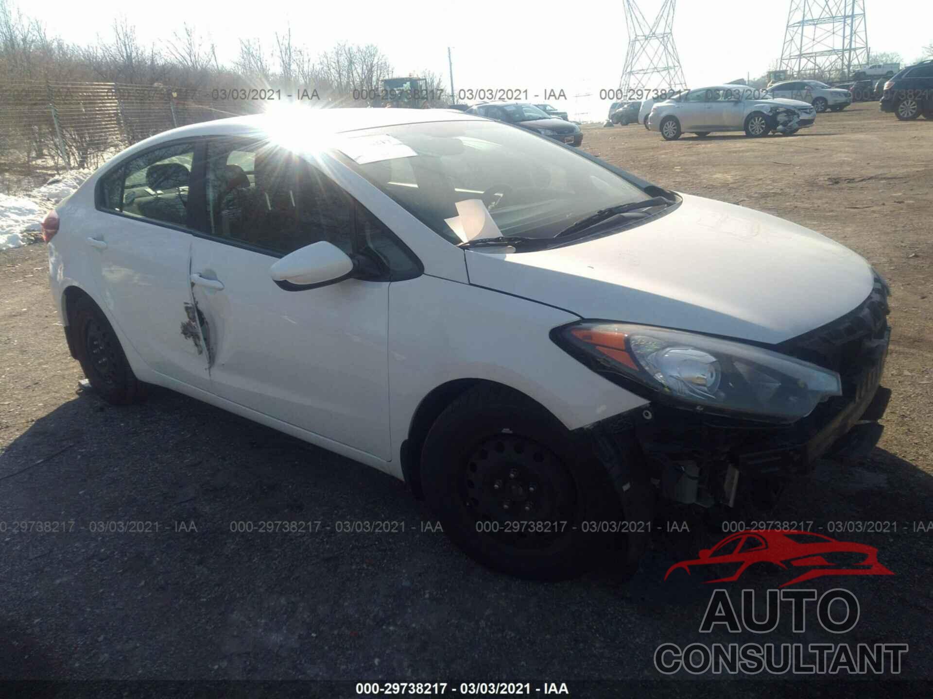 KIA FORTE 2016 - KNAFK4A6XG5505472