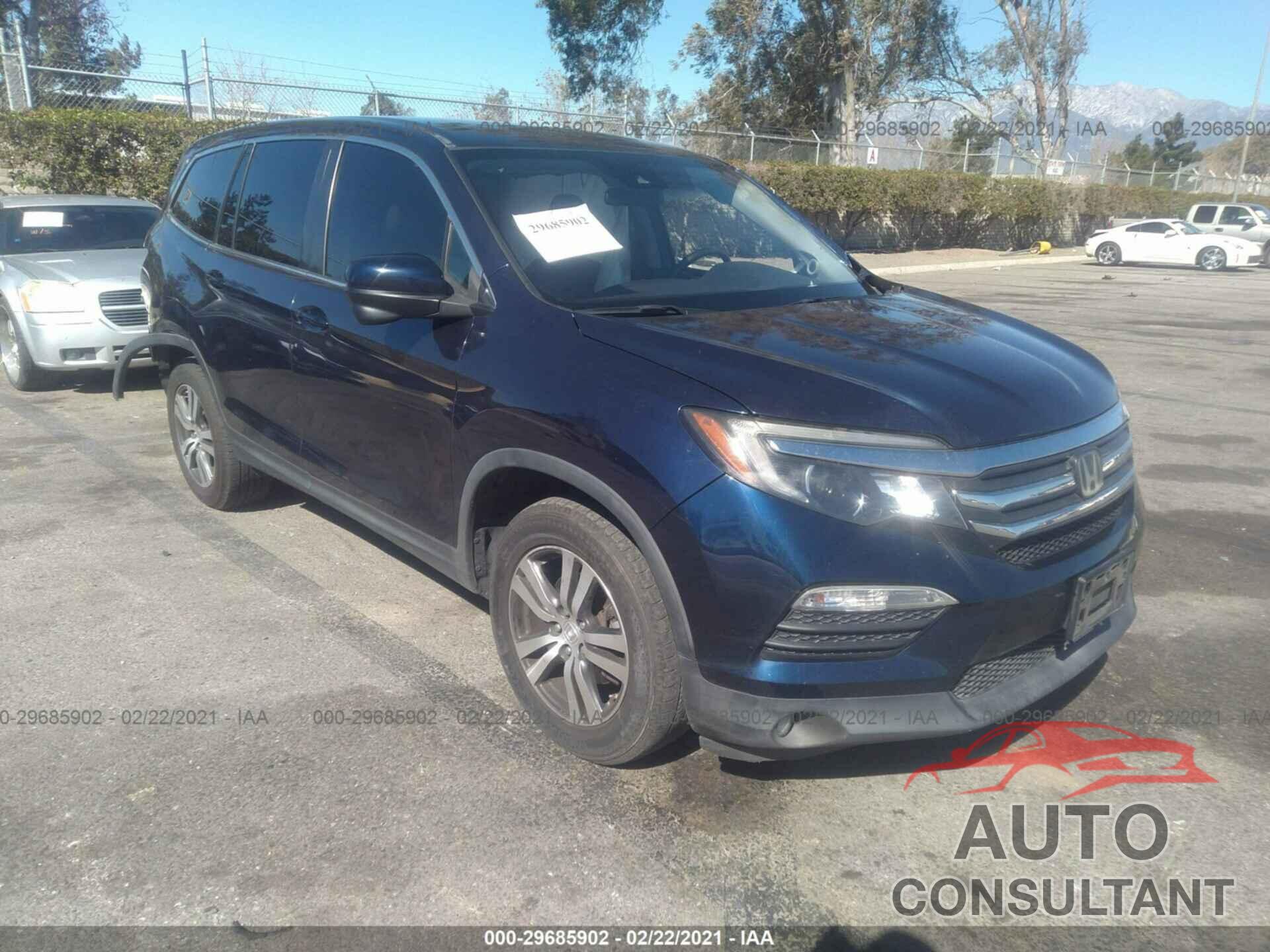 HONDA PILOT 2016 - 5FNYF6H42GB044671
