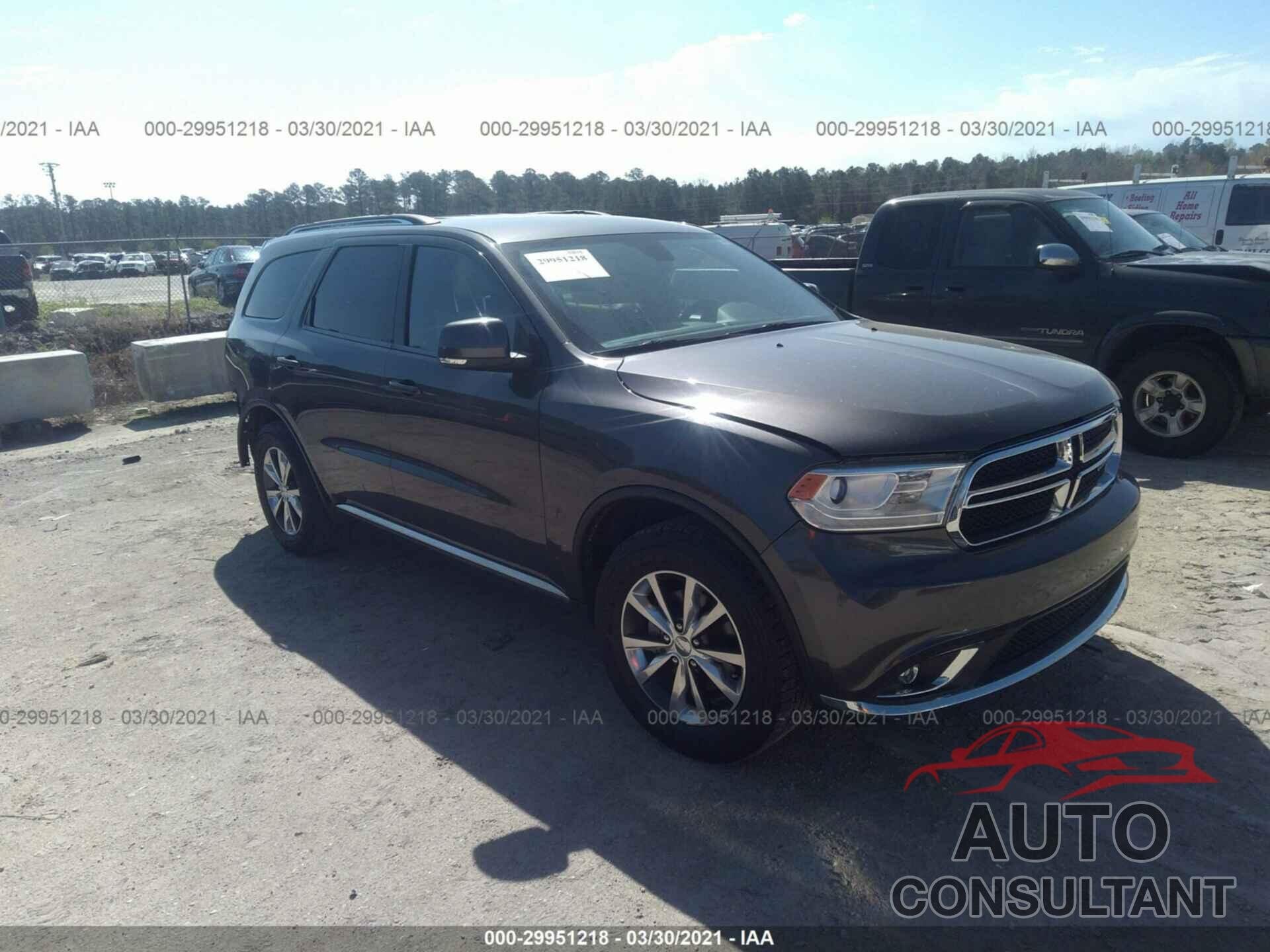DODGE DURANGO 2016 - 1C4RDHDGXGC352836