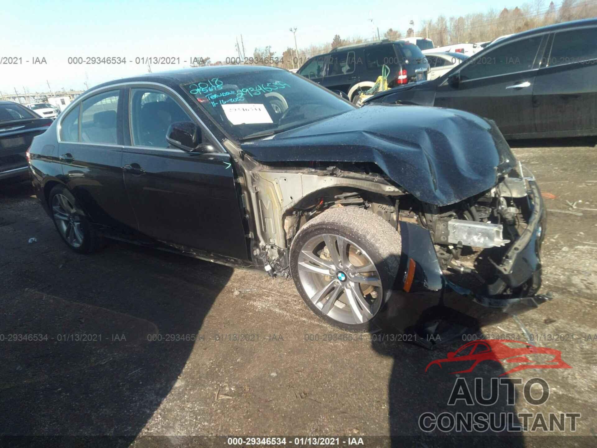 BMW 3 SERIES 2018 - WBA8B9G55JNU57858