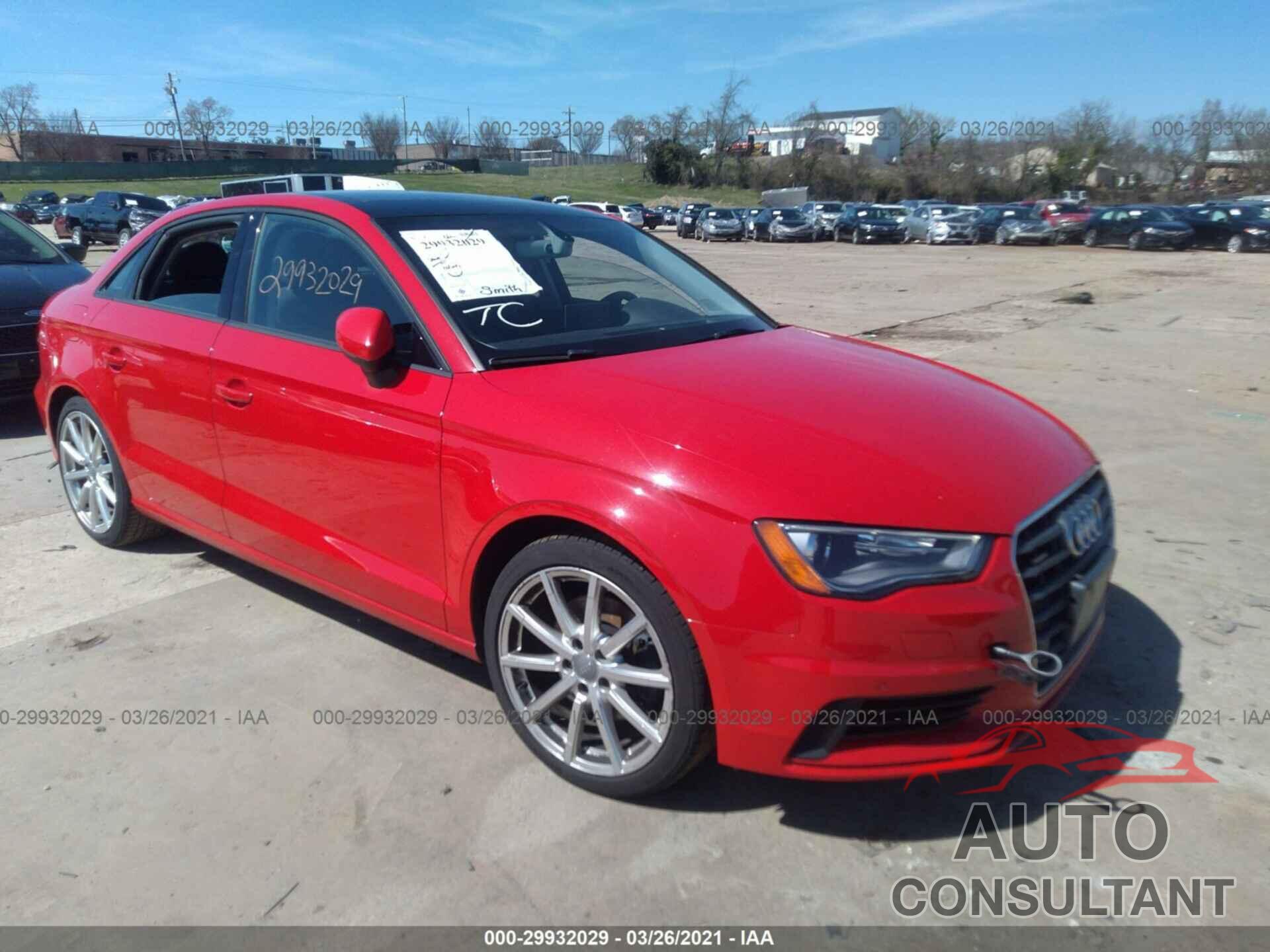 AUDI A3 2016 - WAUB8GFF0G1022894