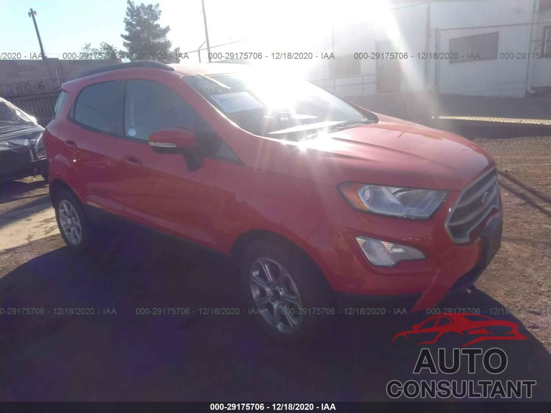 FORD ECOSPORT 2018 - MAJ3P1TE8JC219249