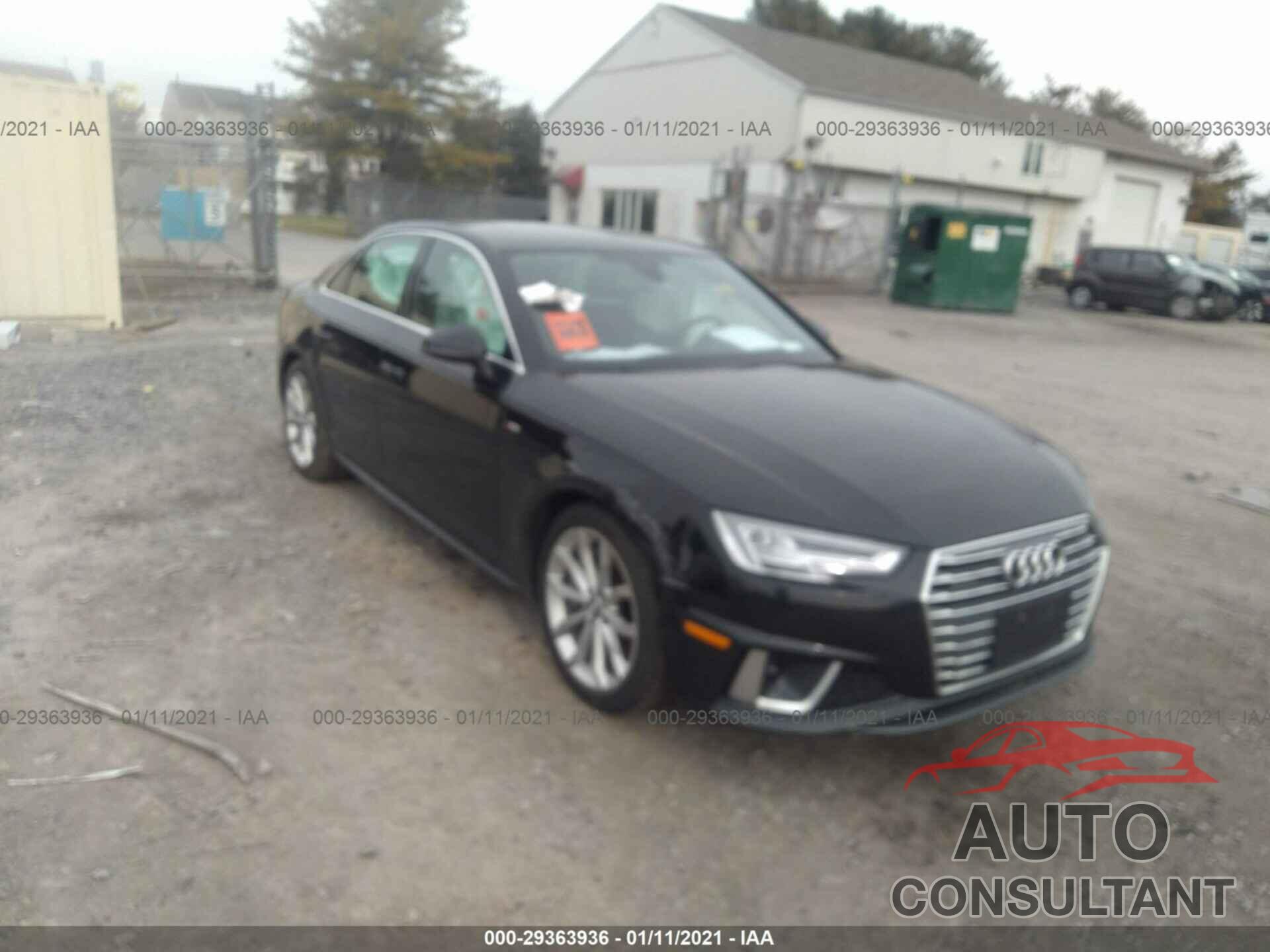 AUDI A4 2019 - WAUENAF41KA114087