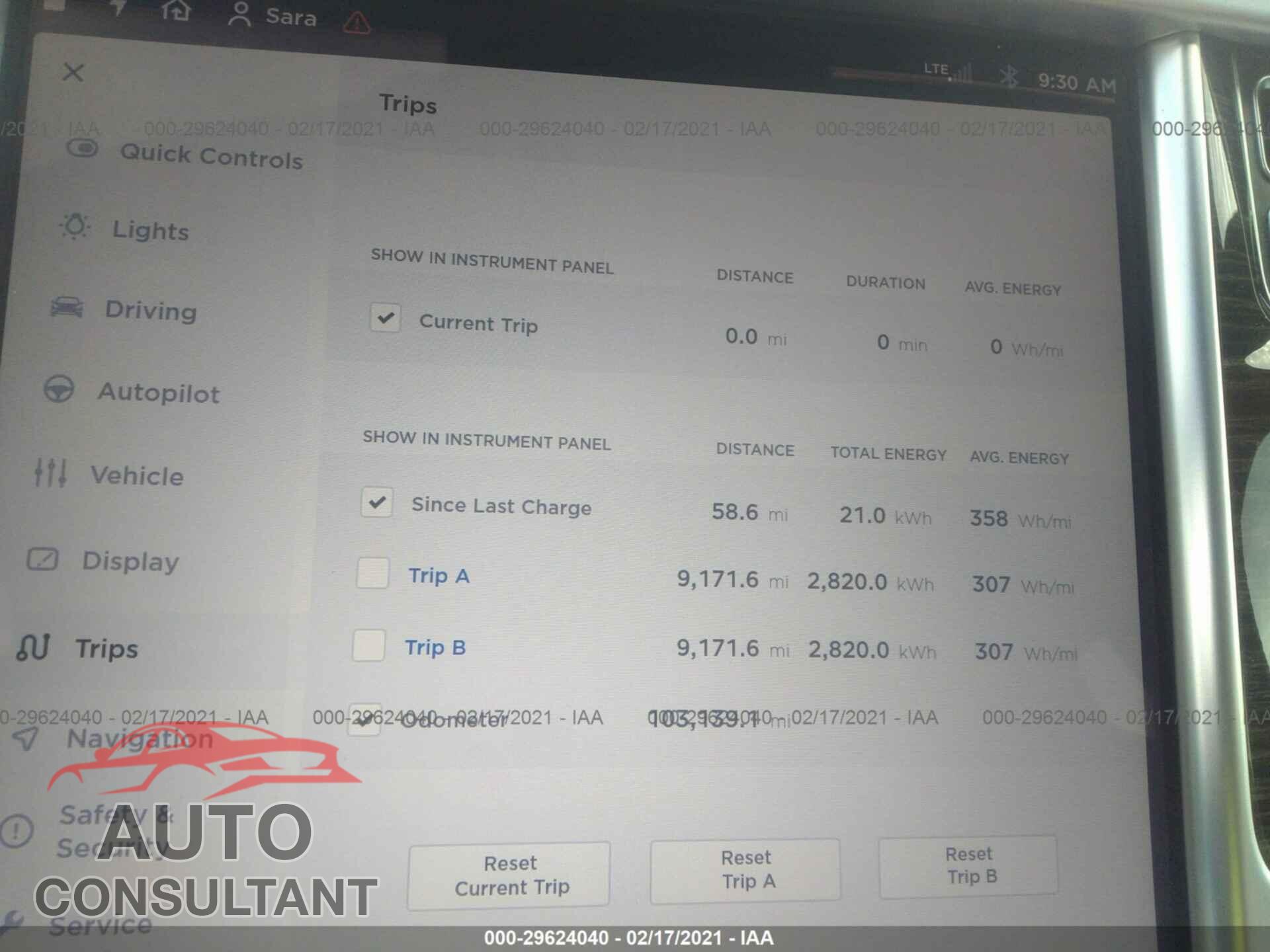 TESLA MODEL S 2016 - 5YJSA1E11GF152152