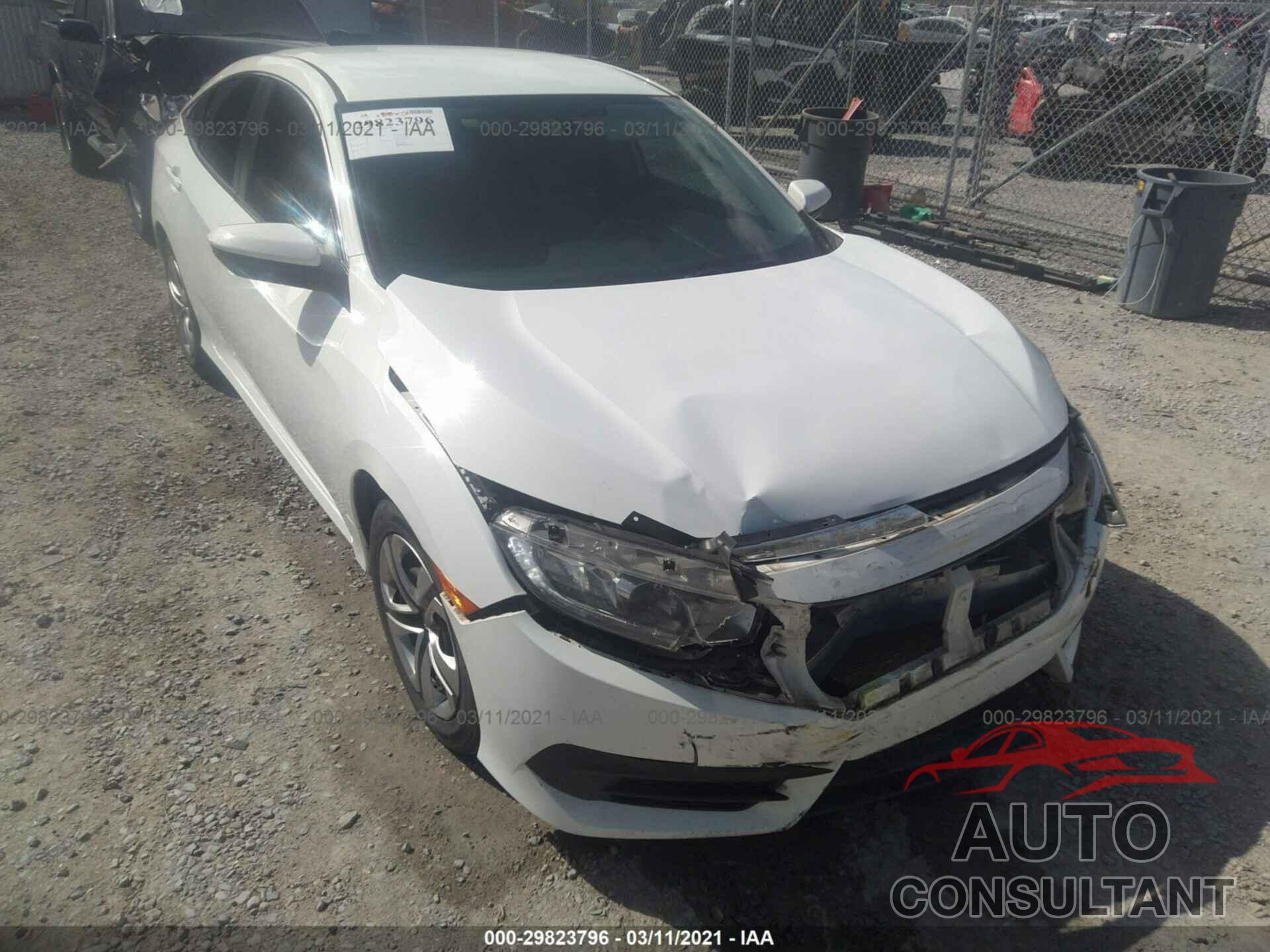 HONDA CIVIC SEDAN 2016 - 19XFC2F58GE021163