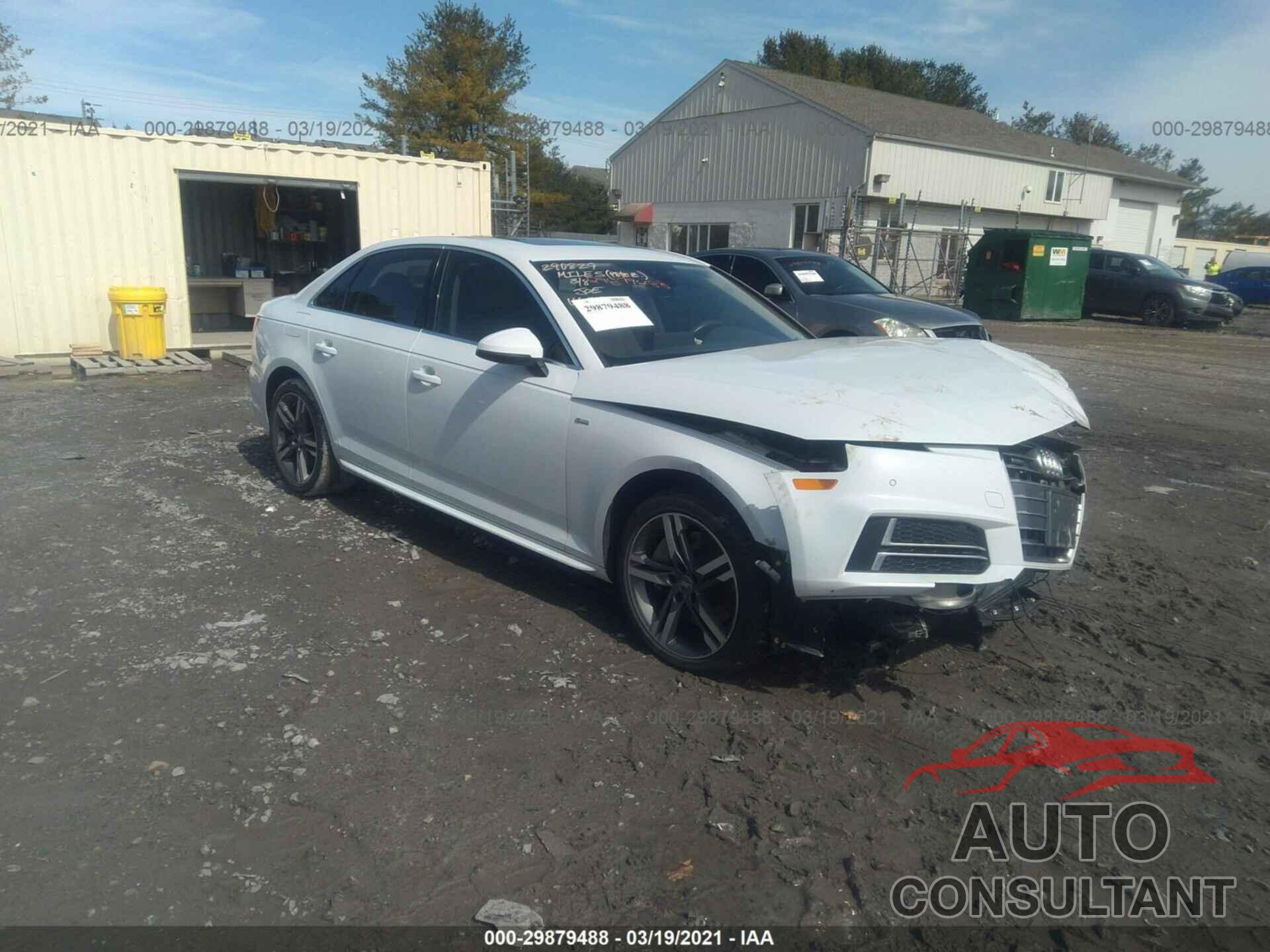 AUDI A4 2018 - WAUENAF41JN017222