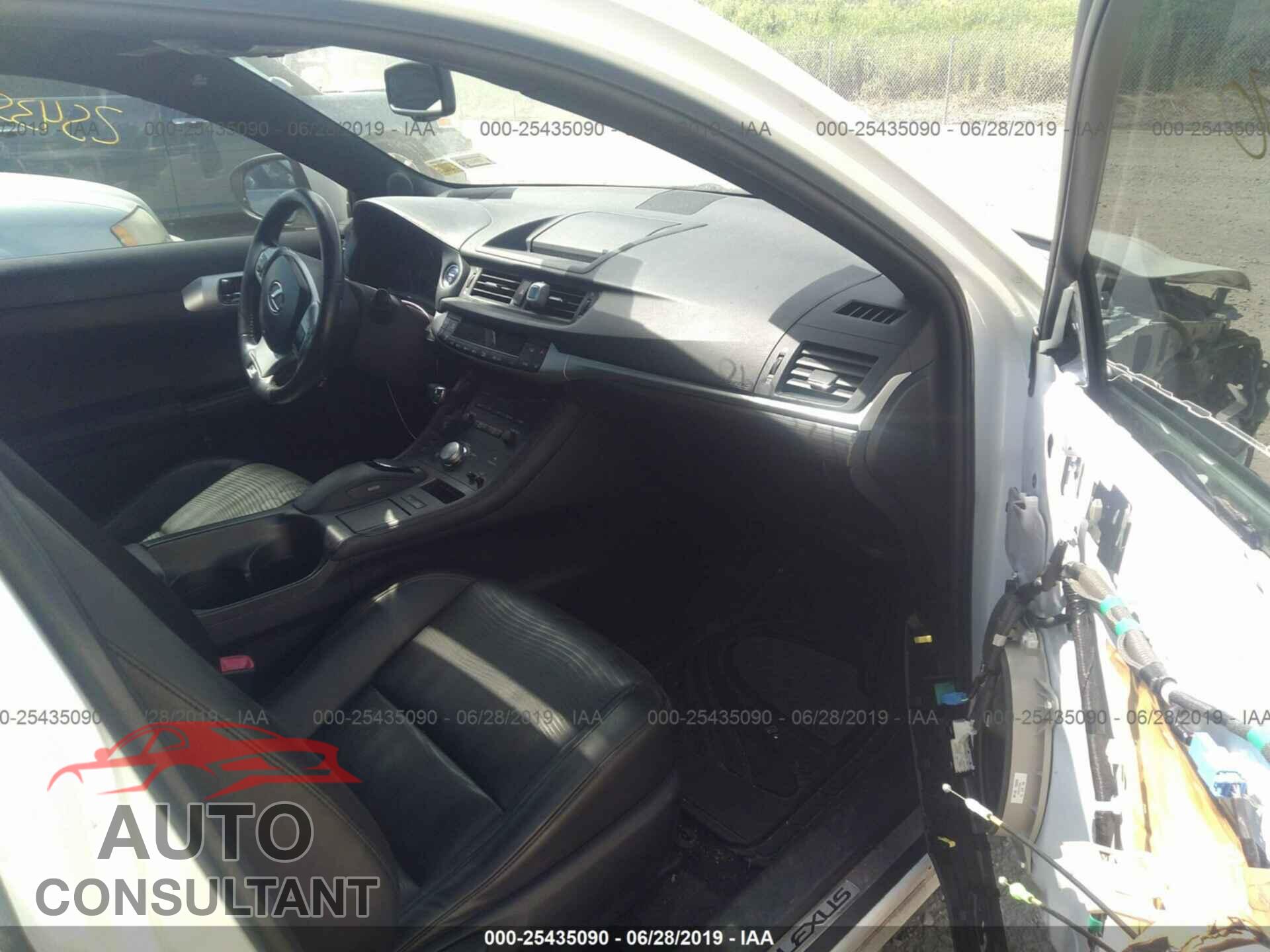 LEXUS CT 2012 - JTHKD5BH4C2102664