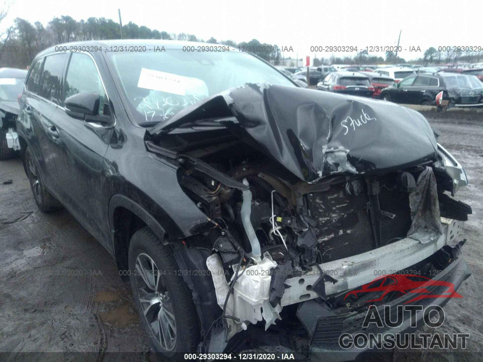 TOYOTA HIGHLANDER 2017 - 5TDBZRFH3HS441081