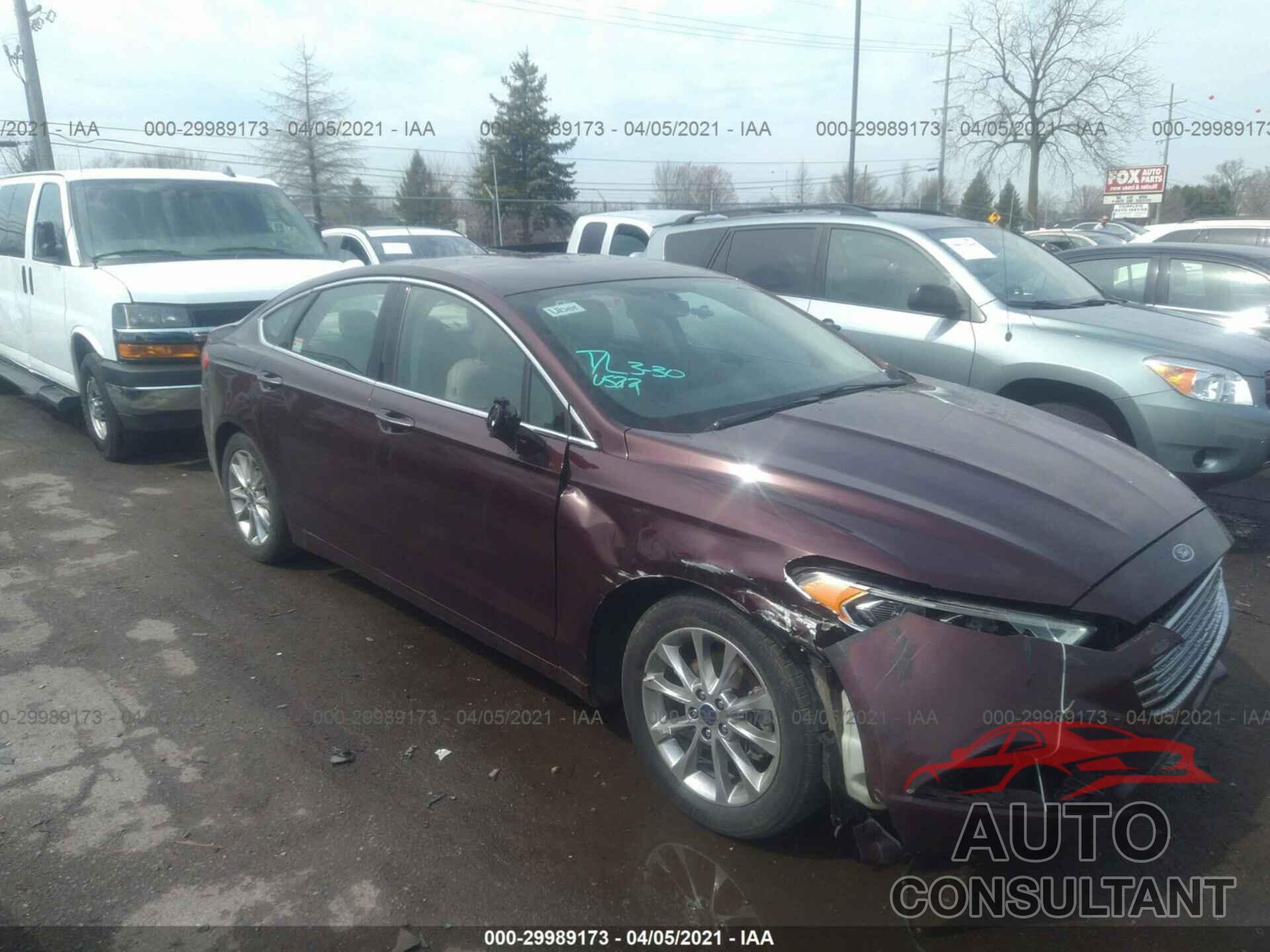 FORD FUSION 2017 - 3FA6P0HDXHR334714