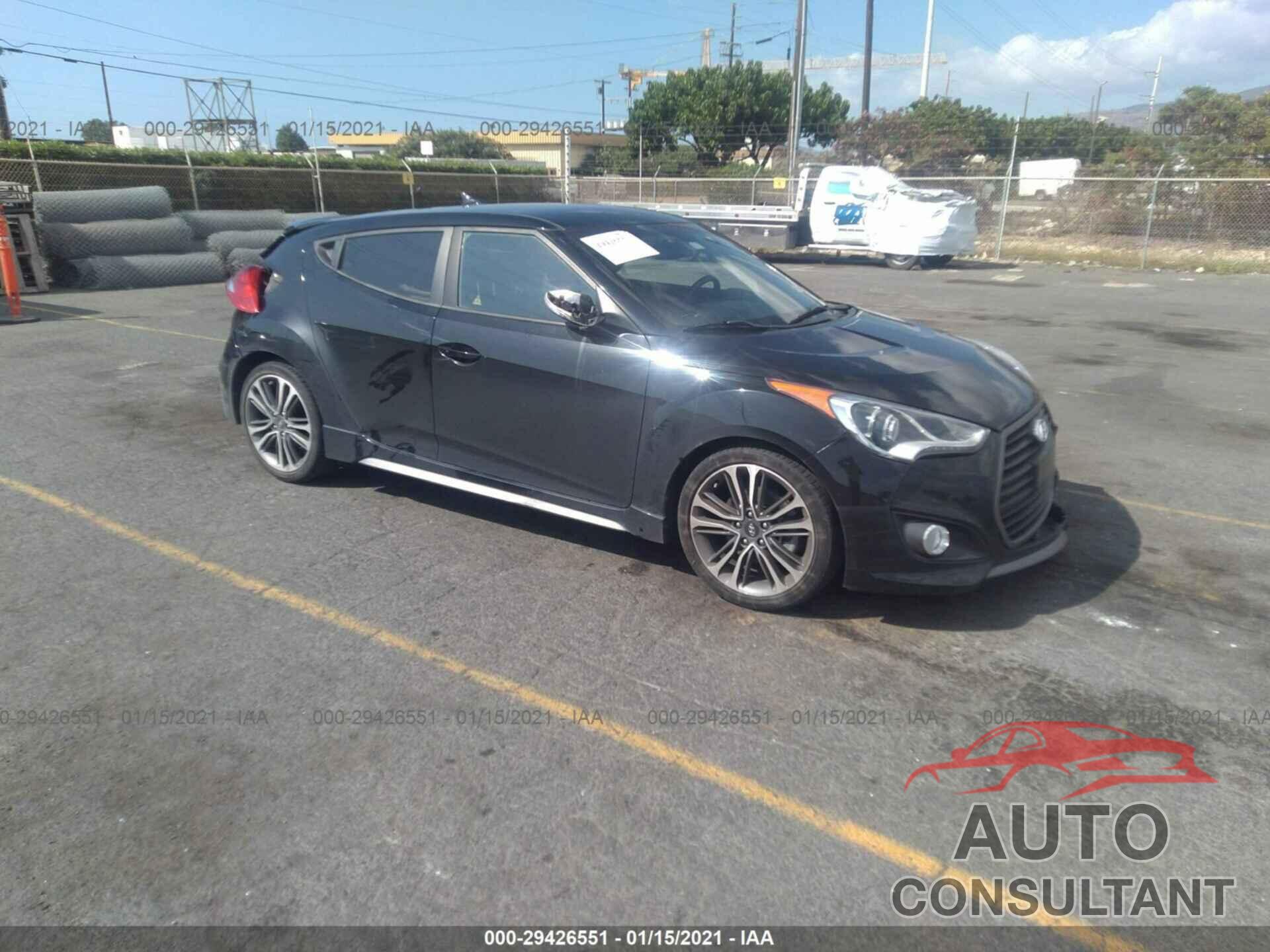 HYUNDAI VELOSTER 2017 - KMHTC6AE7HU310194